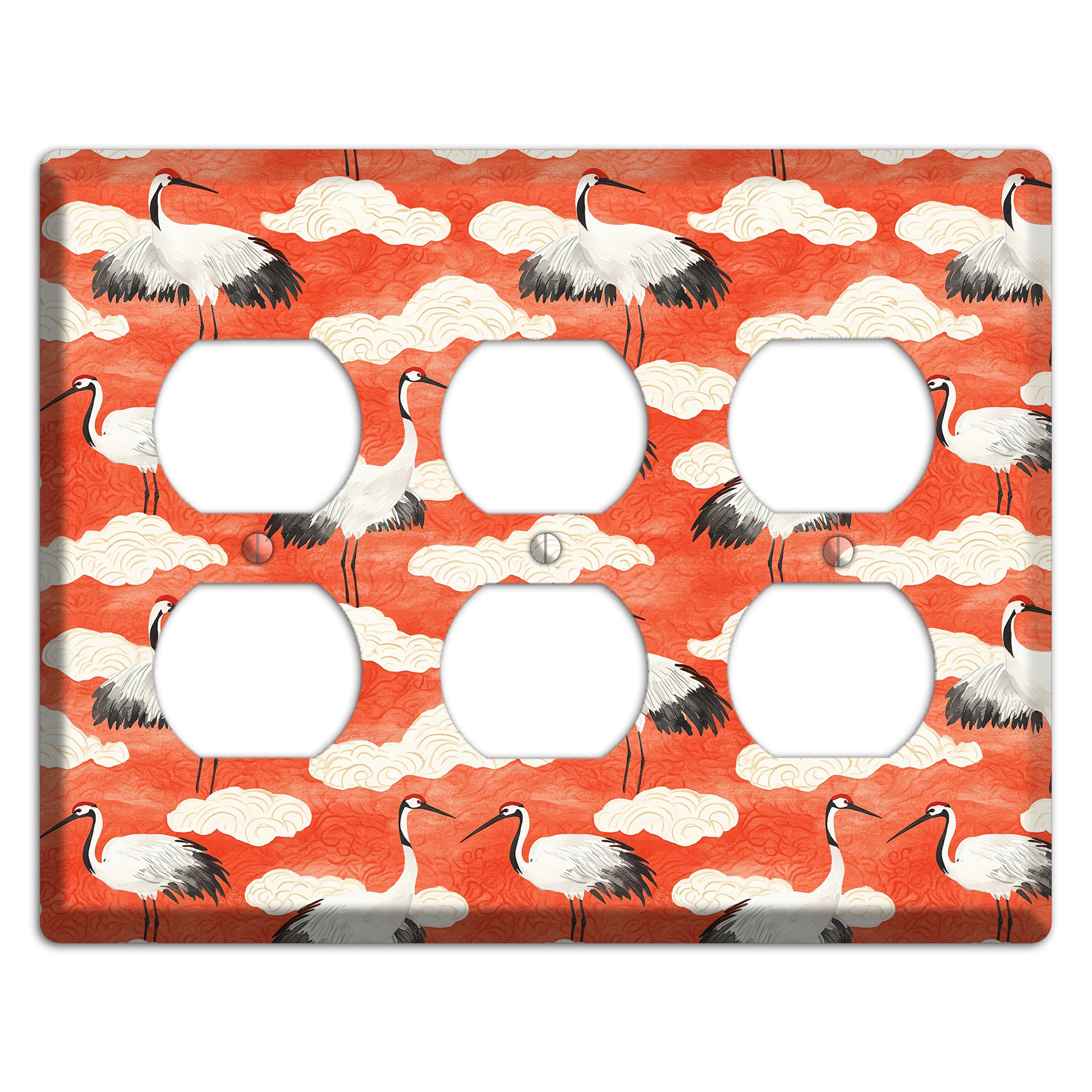 Vermillion Cloud Ceremony 3 Duplex Wallplate