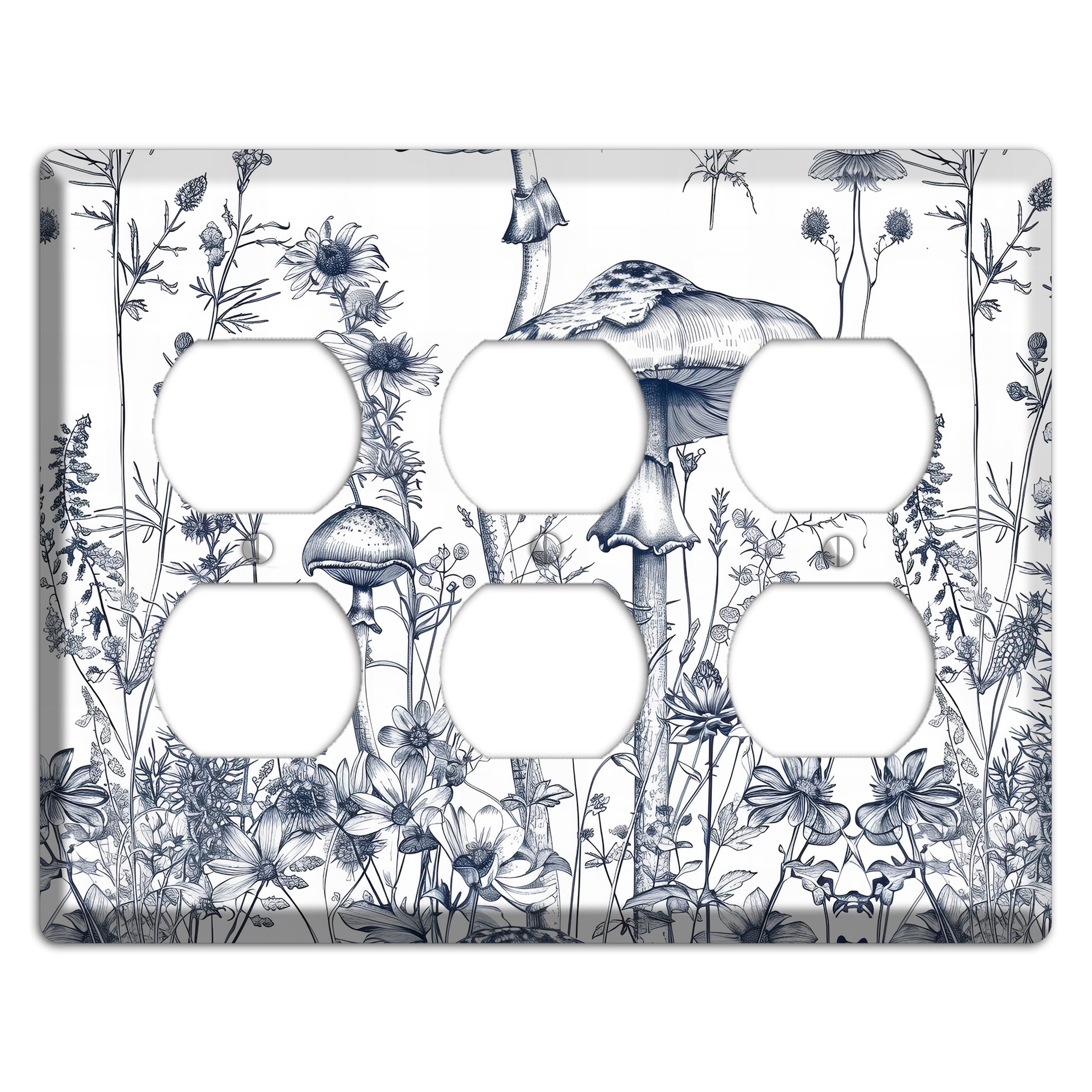Forager's Meadow Spell 3 Duplex Wallplate