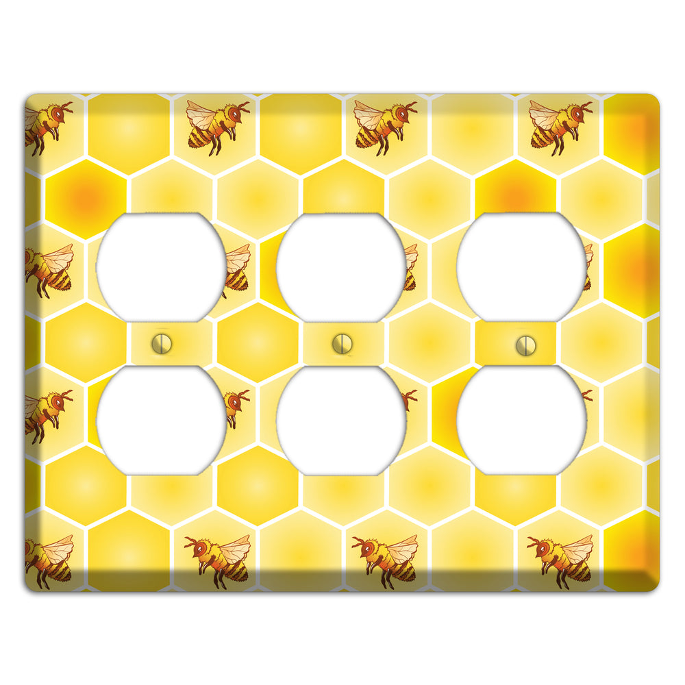 Honeycomb Colony 3 Duplex Wallplate