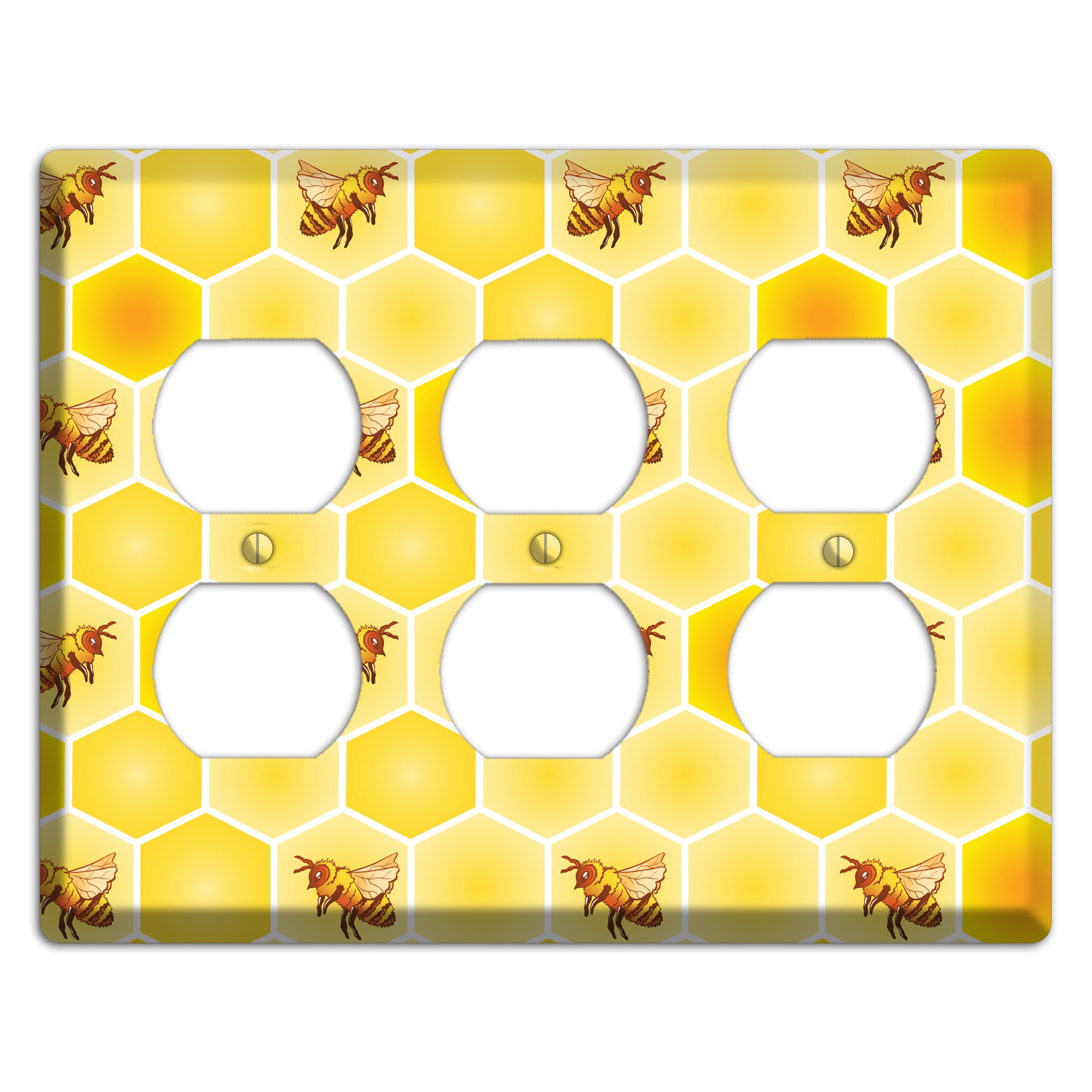 Honeycomb Colony 3 Duplex Wallplate