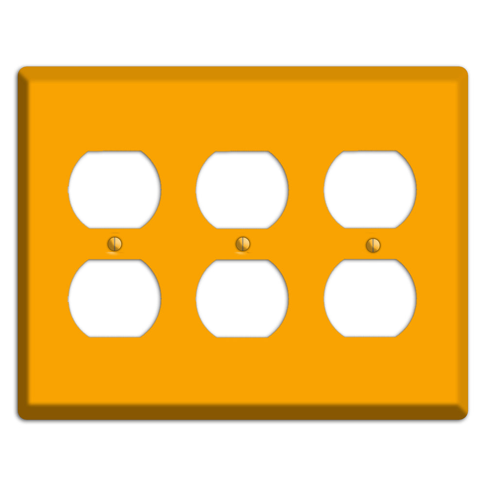 Baxter Mustard 3 Duplex Wallplate