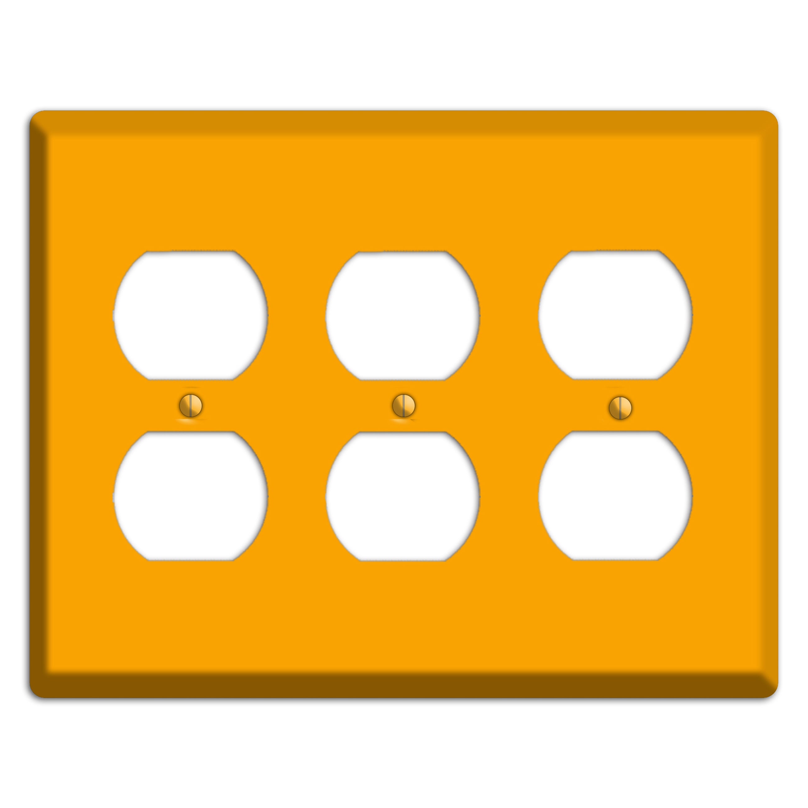 Baxter Mustard 3 Duplex Wallplate