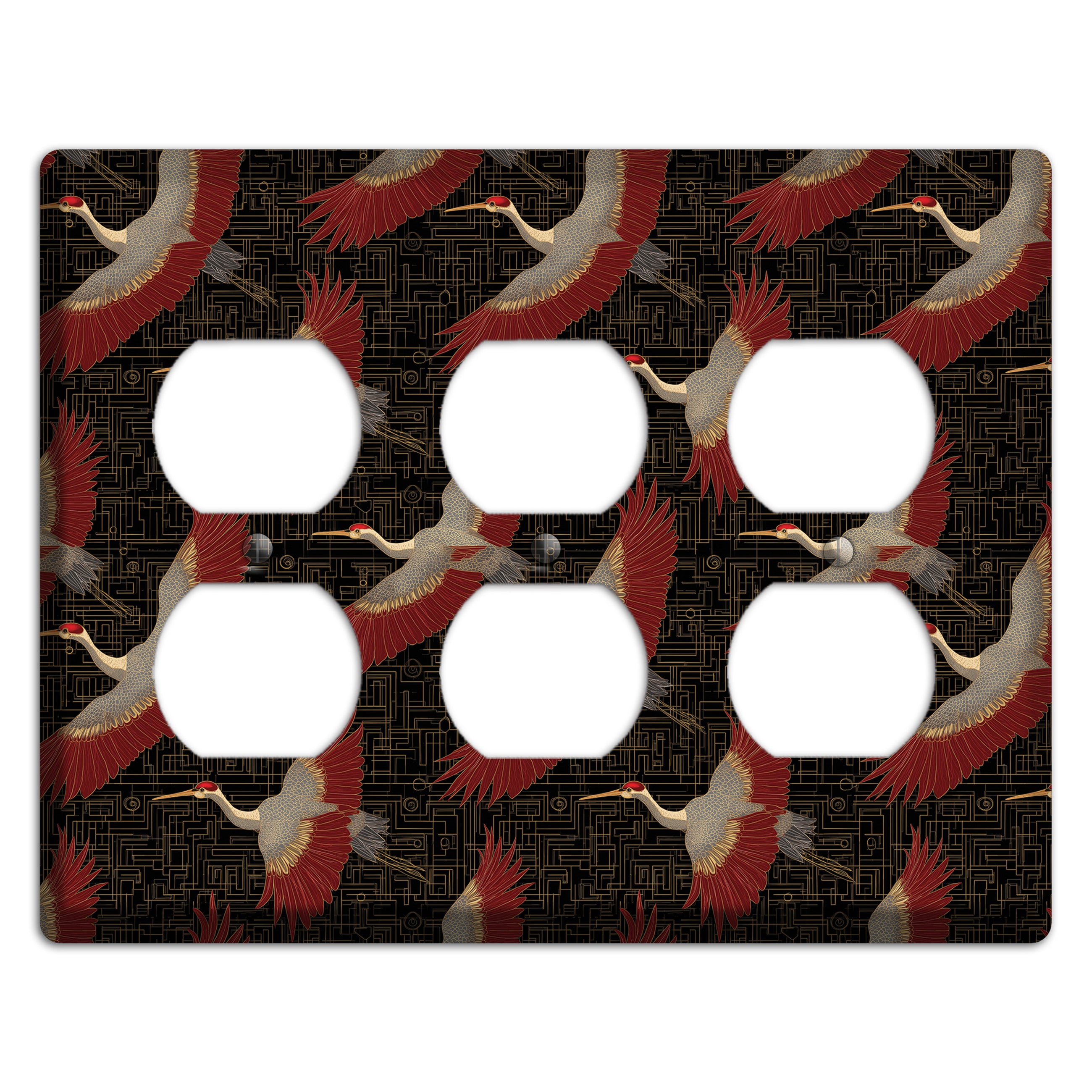 Scarlet Circuit Flight 3 Duplex Wallplate