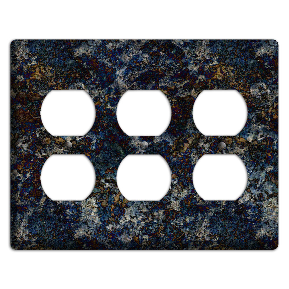 Blue Louise Granite 3 Duplex Wallplate