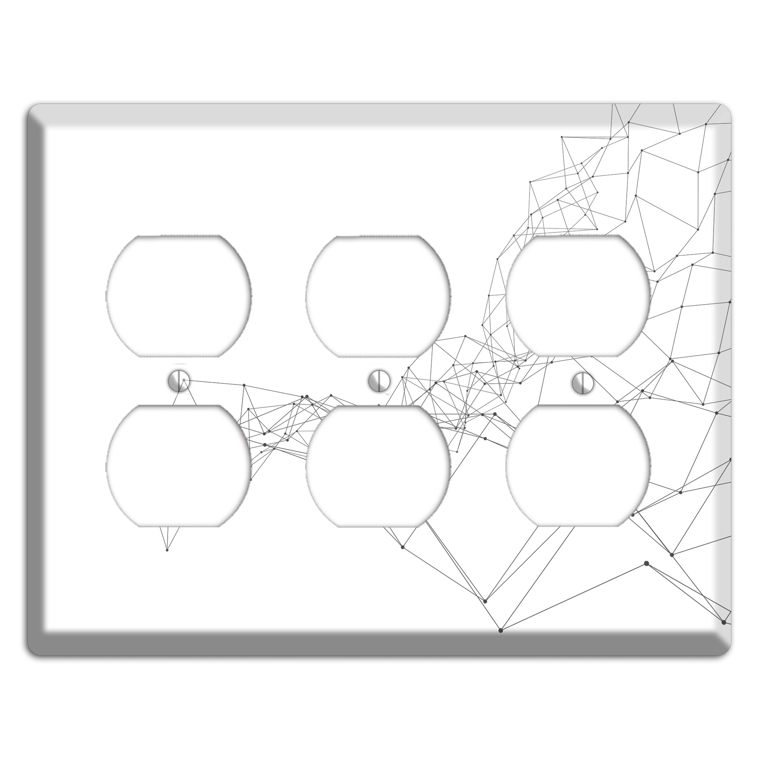 Emergent Mesh Theory 3 Duplex Wallplate