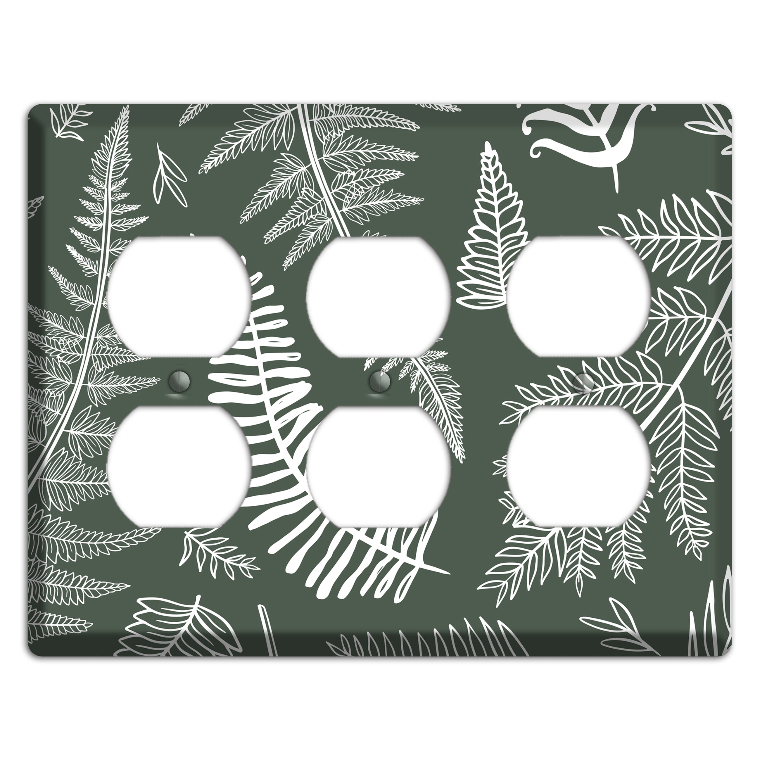 Forest Floor Etching 3 Duplex Wallplate