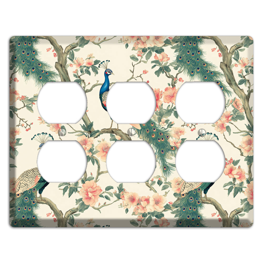 Imperial Plumage Garden 3 Duplex Wallplate