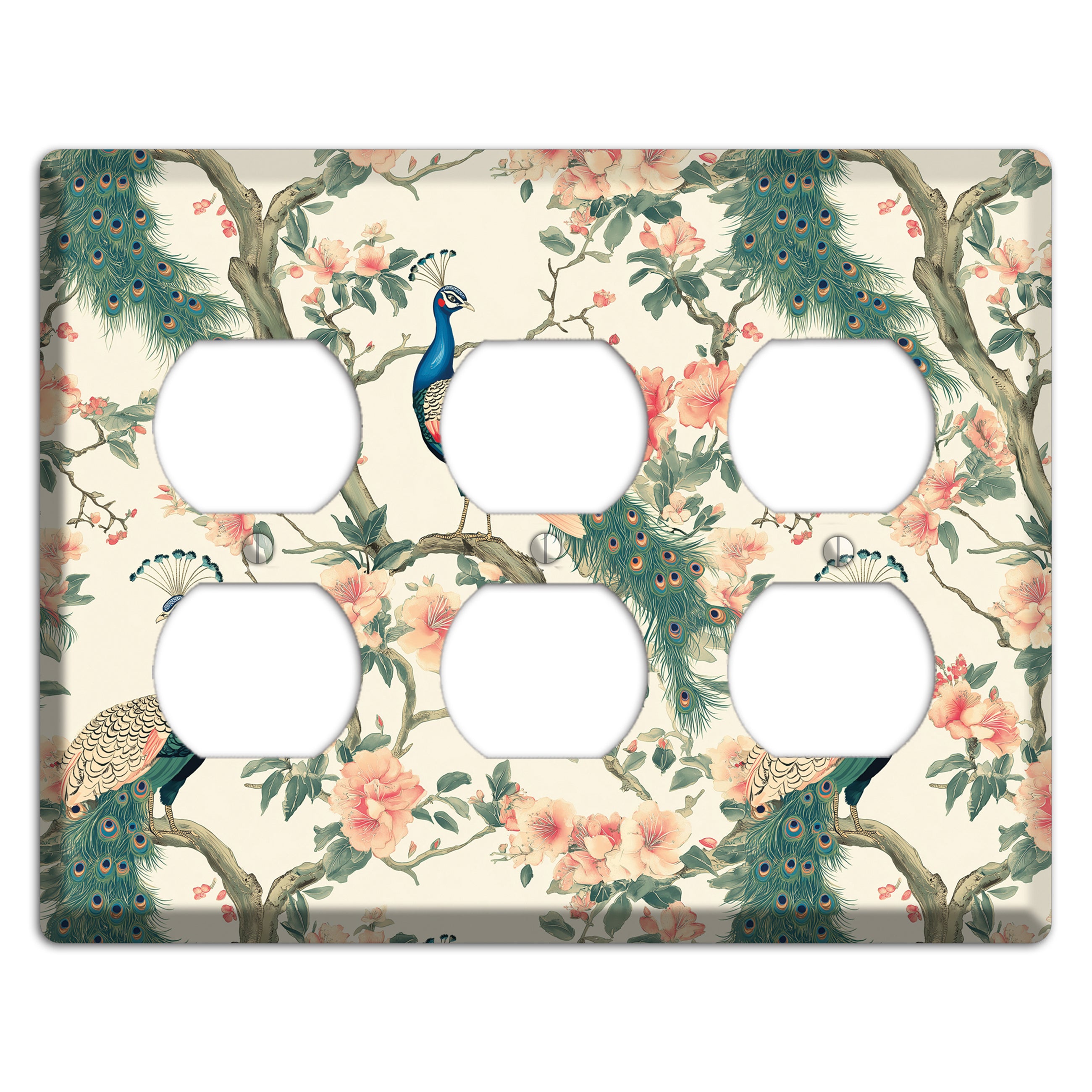 Imperial Plumage Garden 3 Duplex Wallplate