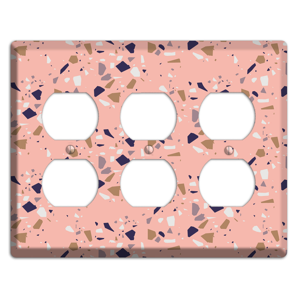 Blush Quarry 3 Duplex Wallplate