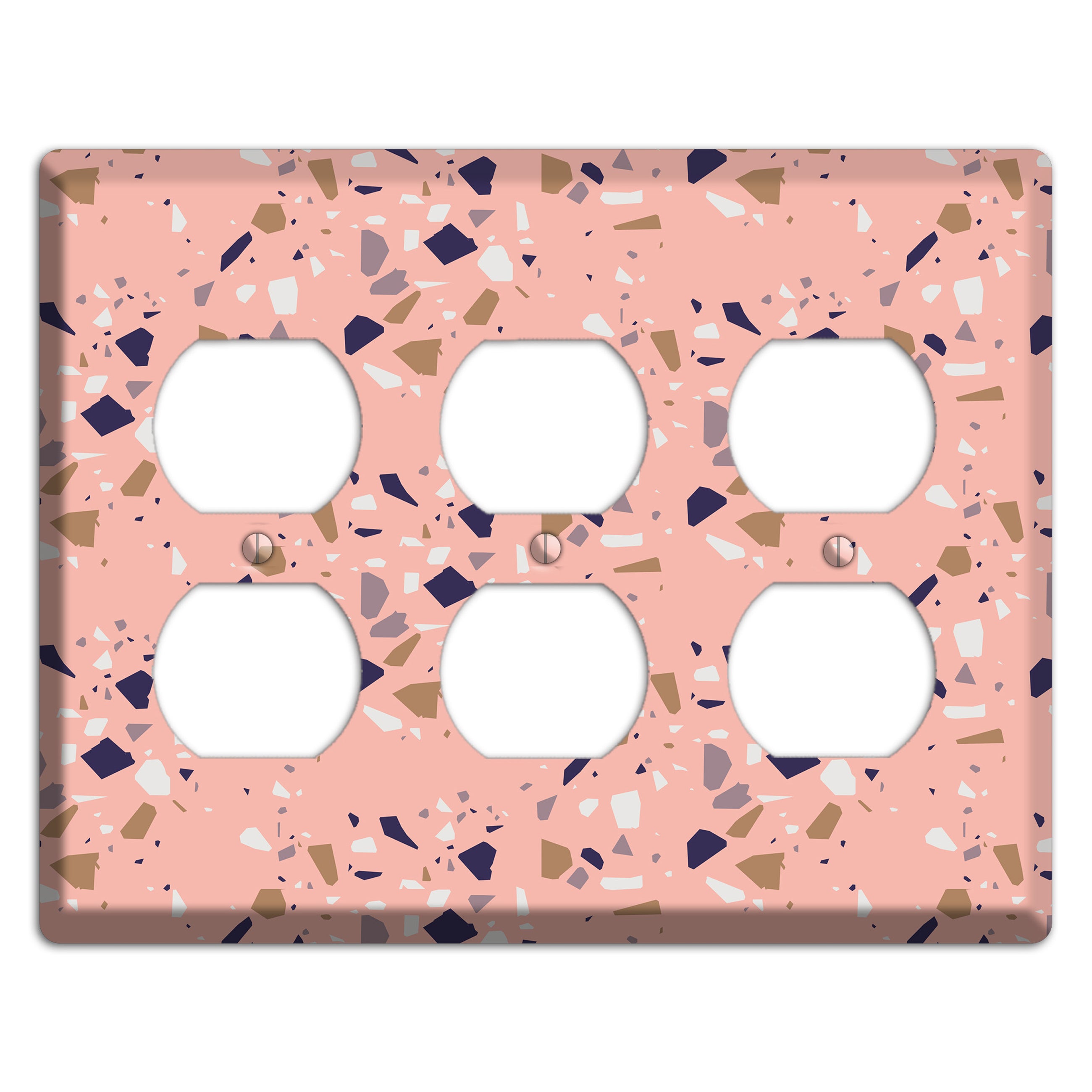 Blush Quarry 3 Duplex Wallplate