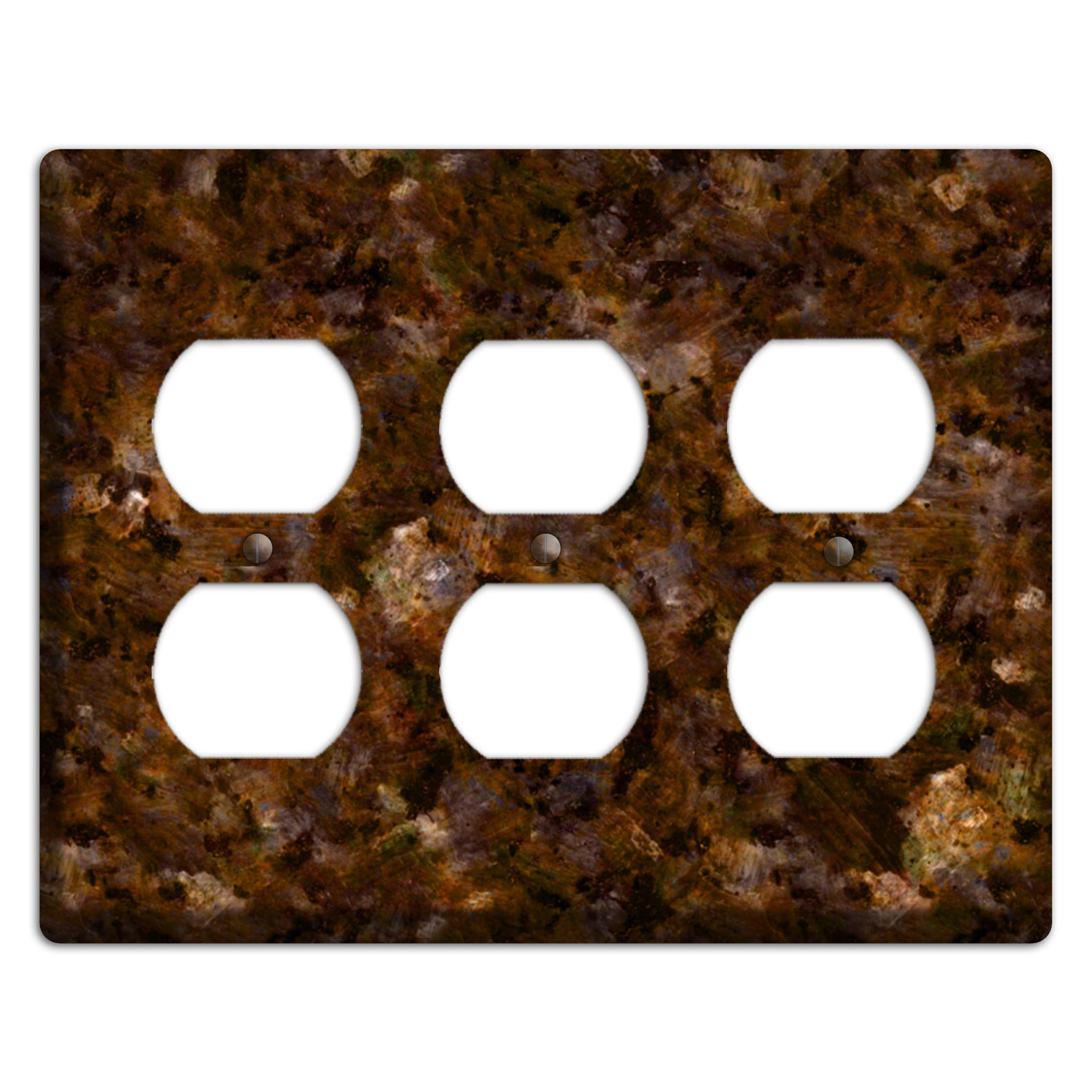 Baltic Green Granite 3 Duplex Wallplate