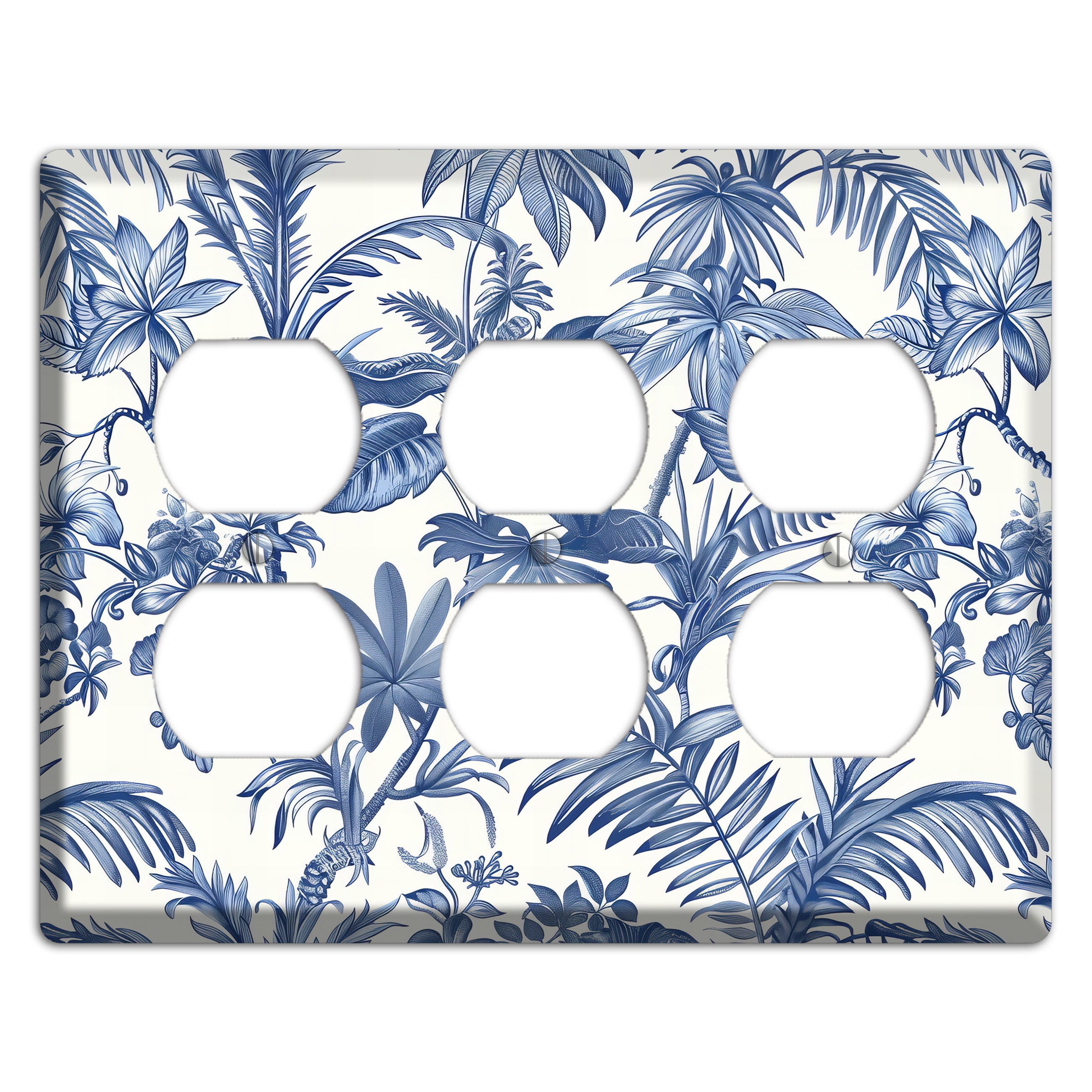 Tropic Indigo Reverie 3 Duplex Wallplate
