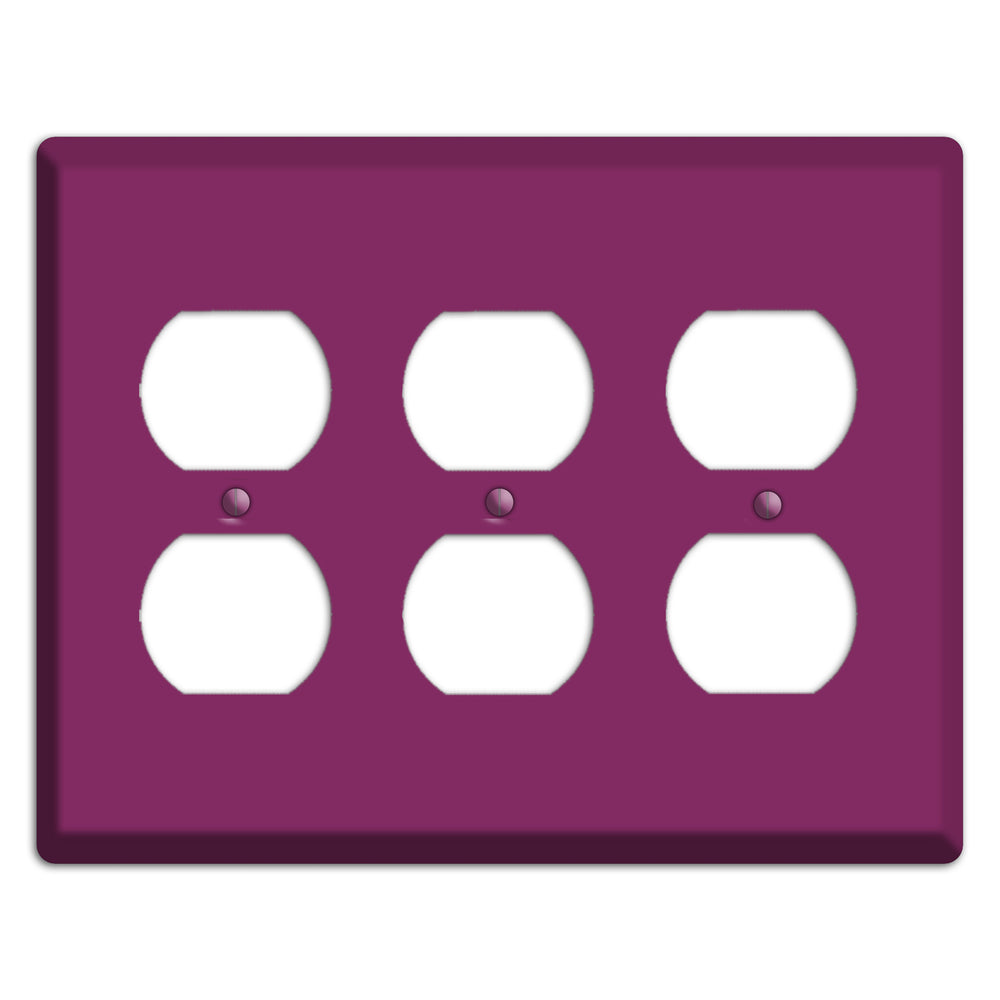 Baxter Plum Wine 3 Duplex Wallplate
