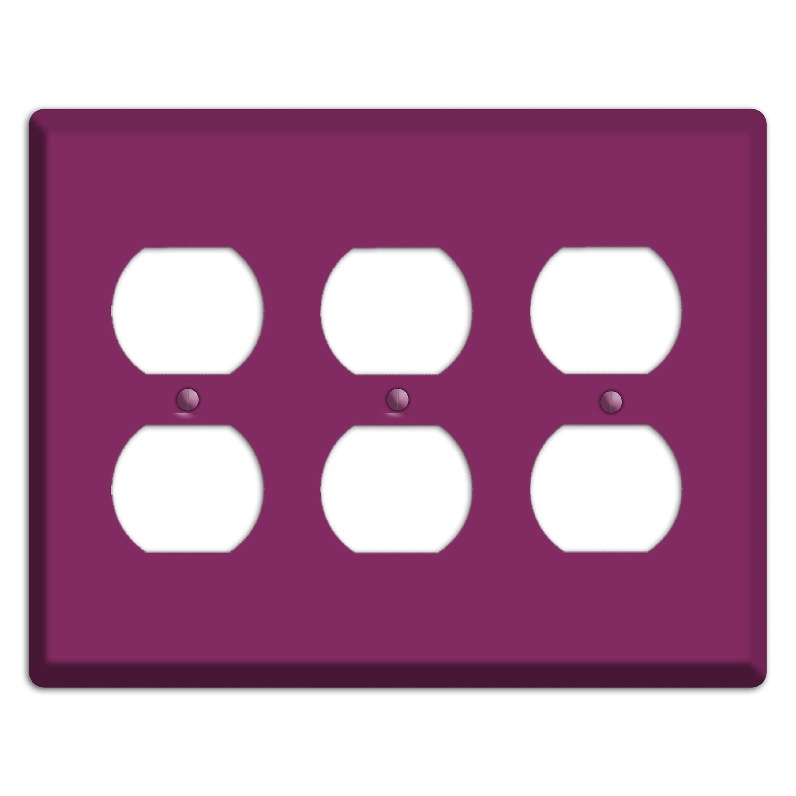 Baxter Plum Wine 3 Duplex Wallplate