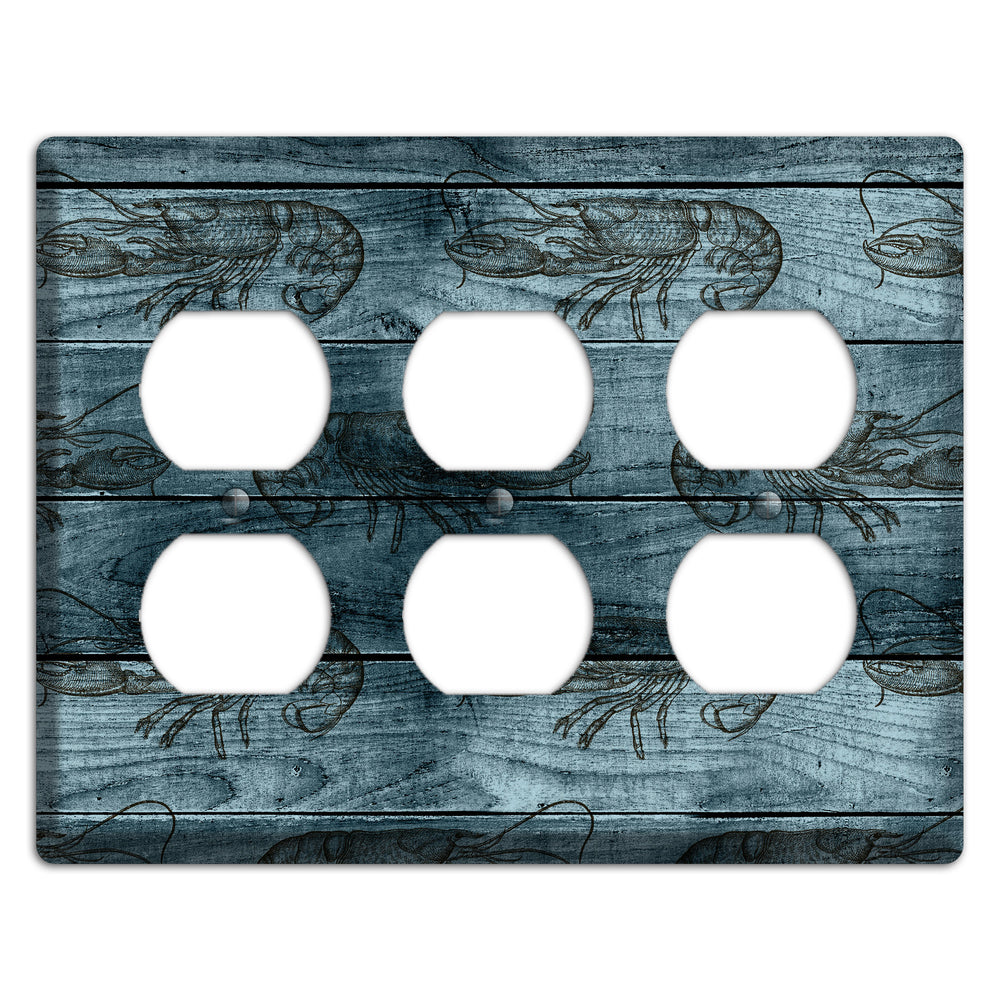 Lobster Ledger 3 Duplex Wallplate