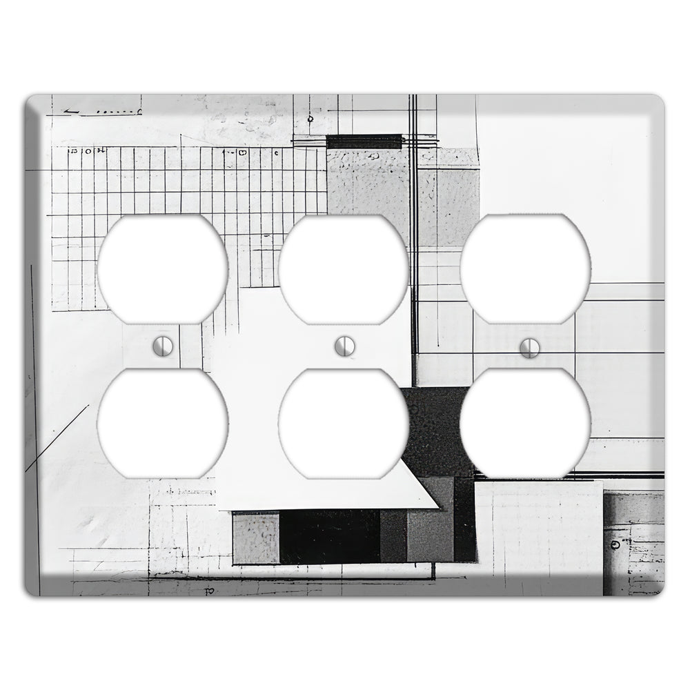 Blueprint Palimpsest 3 Duplex Wallplate