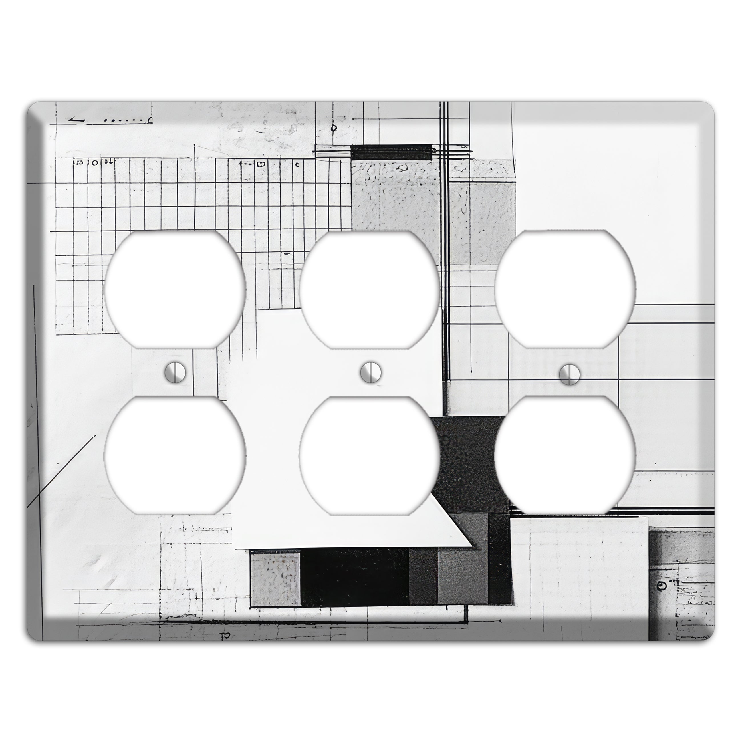 Blueprint Palimpsest 3 Duplex Wallplate