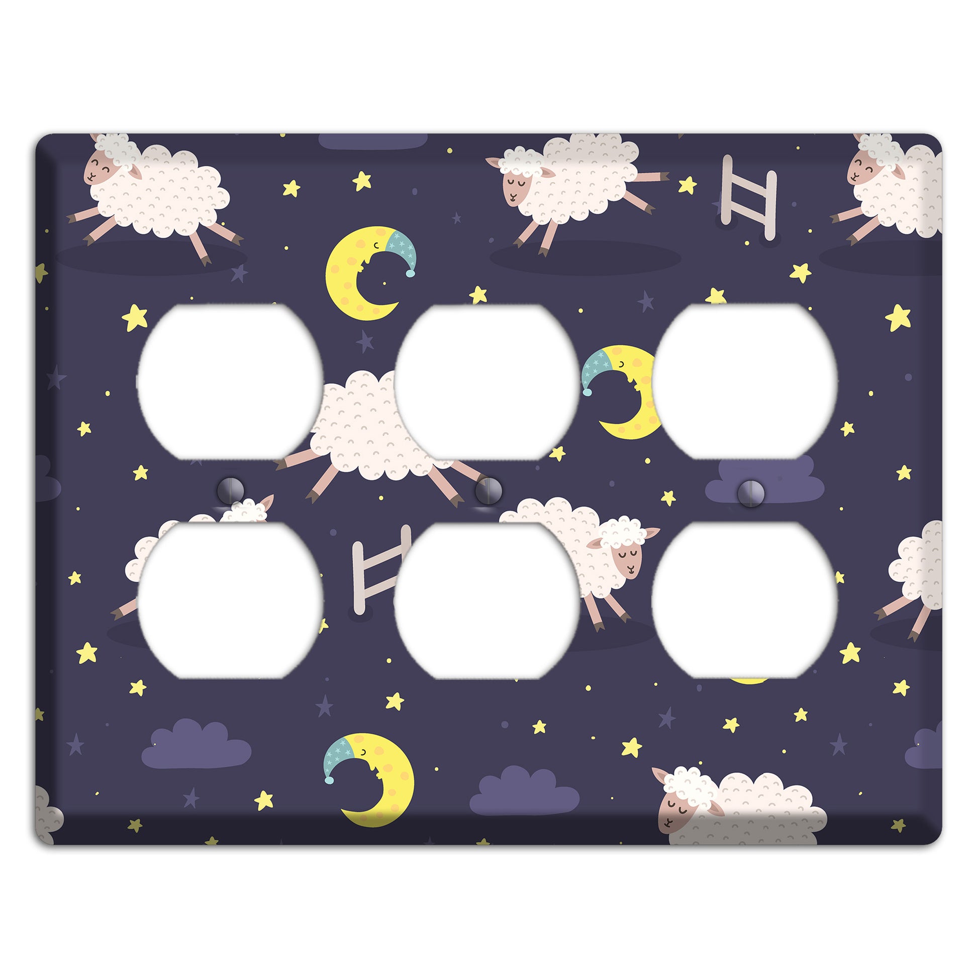 Counting Sheep 3 Duplex Wallplate