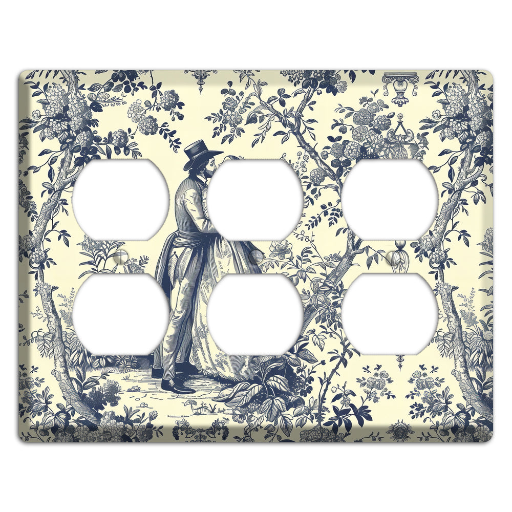 Garden Tryst 3 Duplex Wallplate