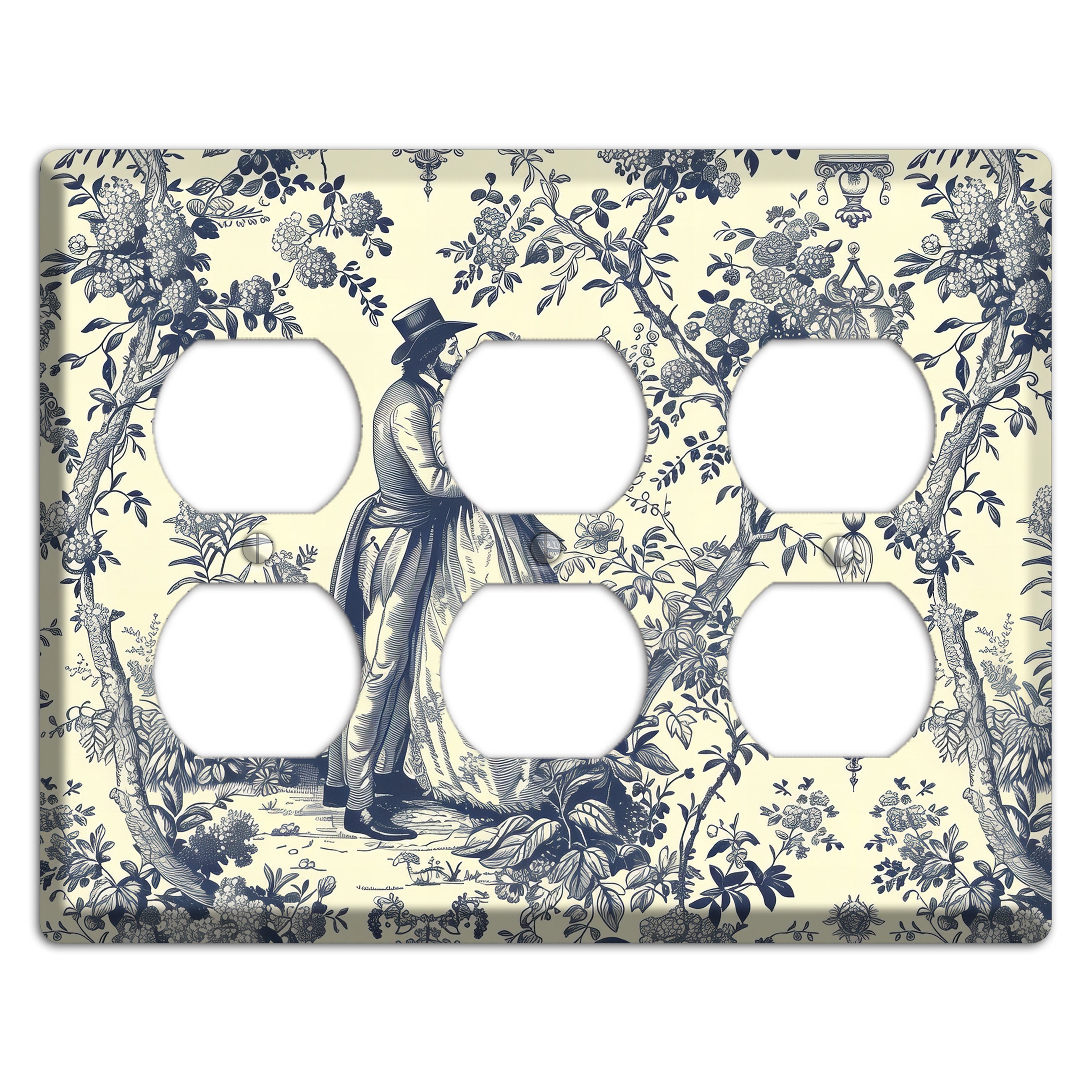 Garden Tryst 3 Duplex Wallplate