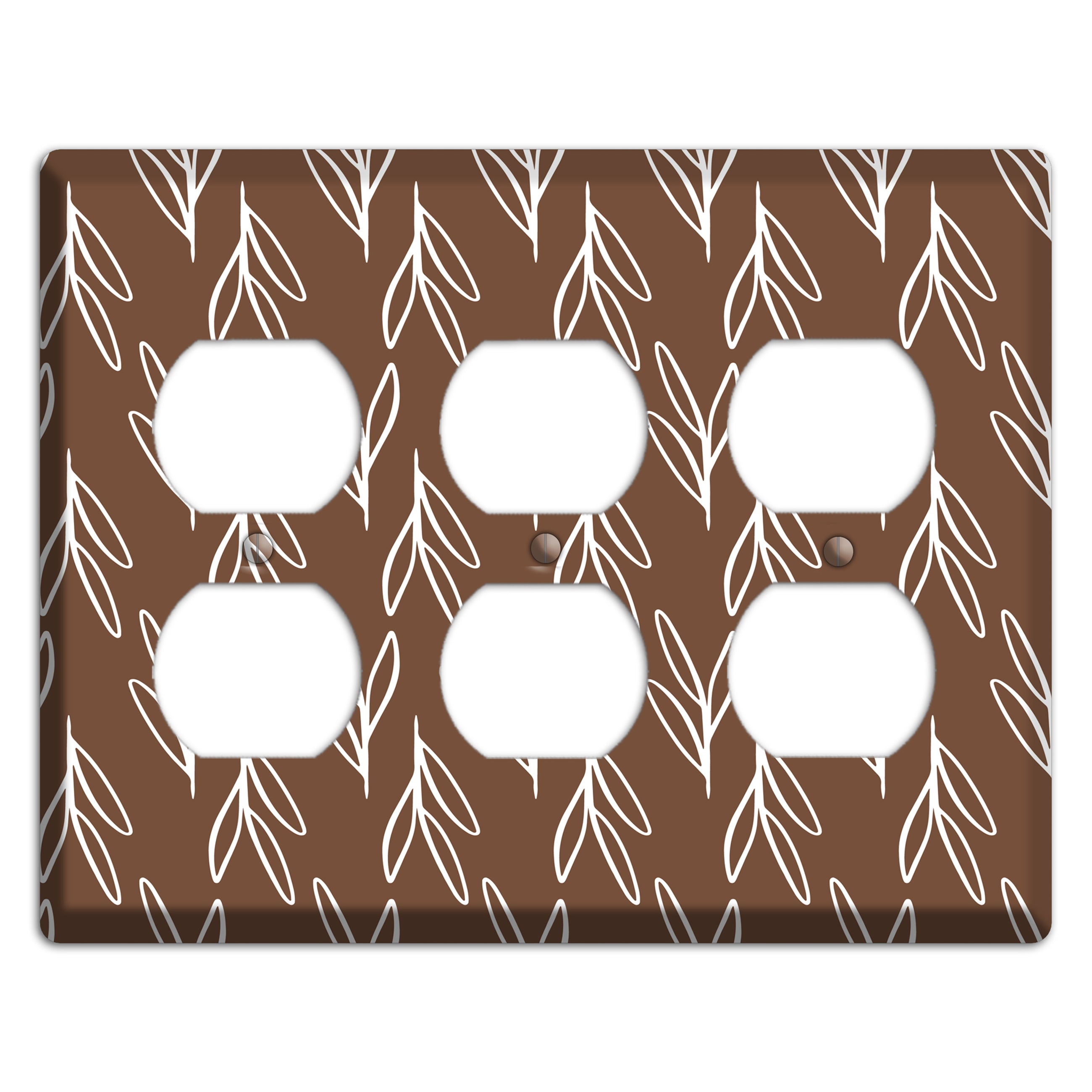 Wheat & Shadow 3 Duplex Wallplate