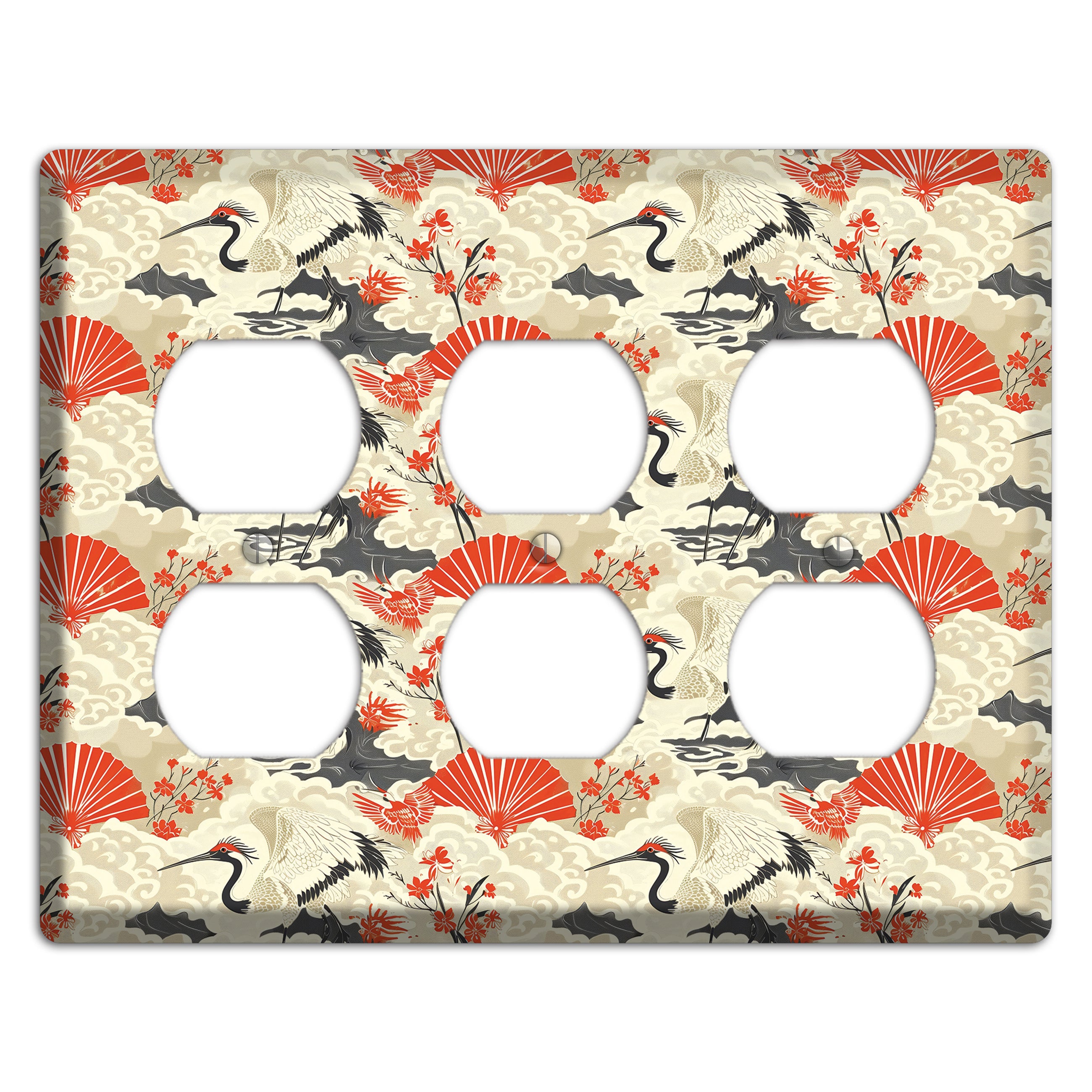 Vermillion Mist Reverie 3 Duplex Wallplate