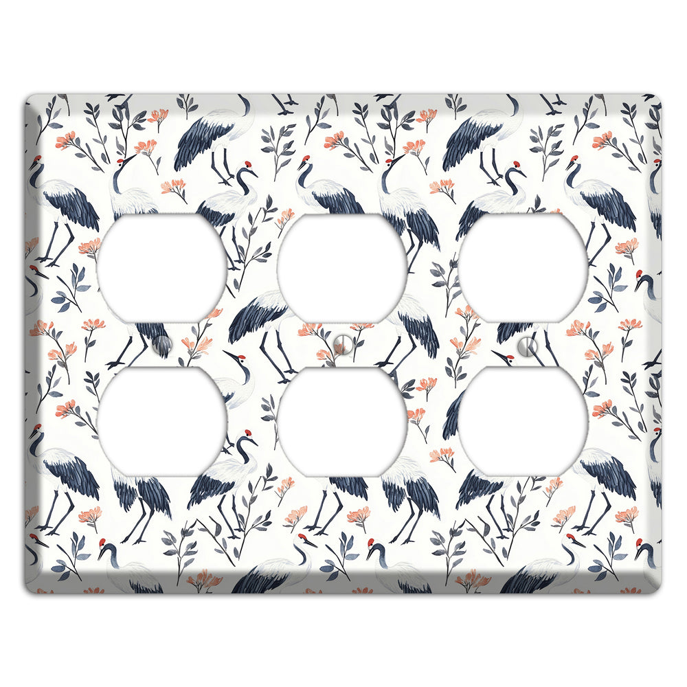 Slate & Coral Marsh 3 Duplex Wallplate