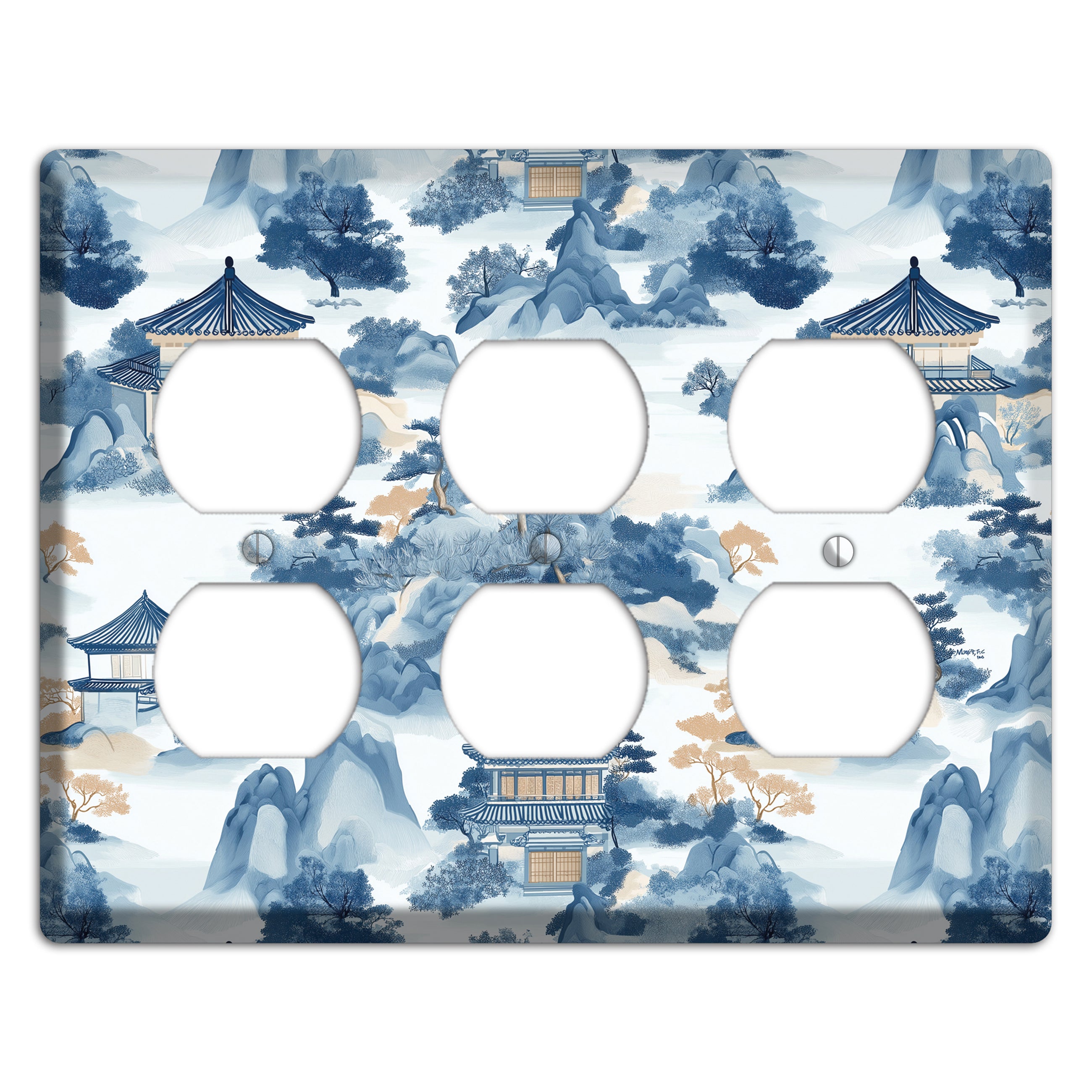 Jade Mountain Retreat 3 Duplex Wallplate