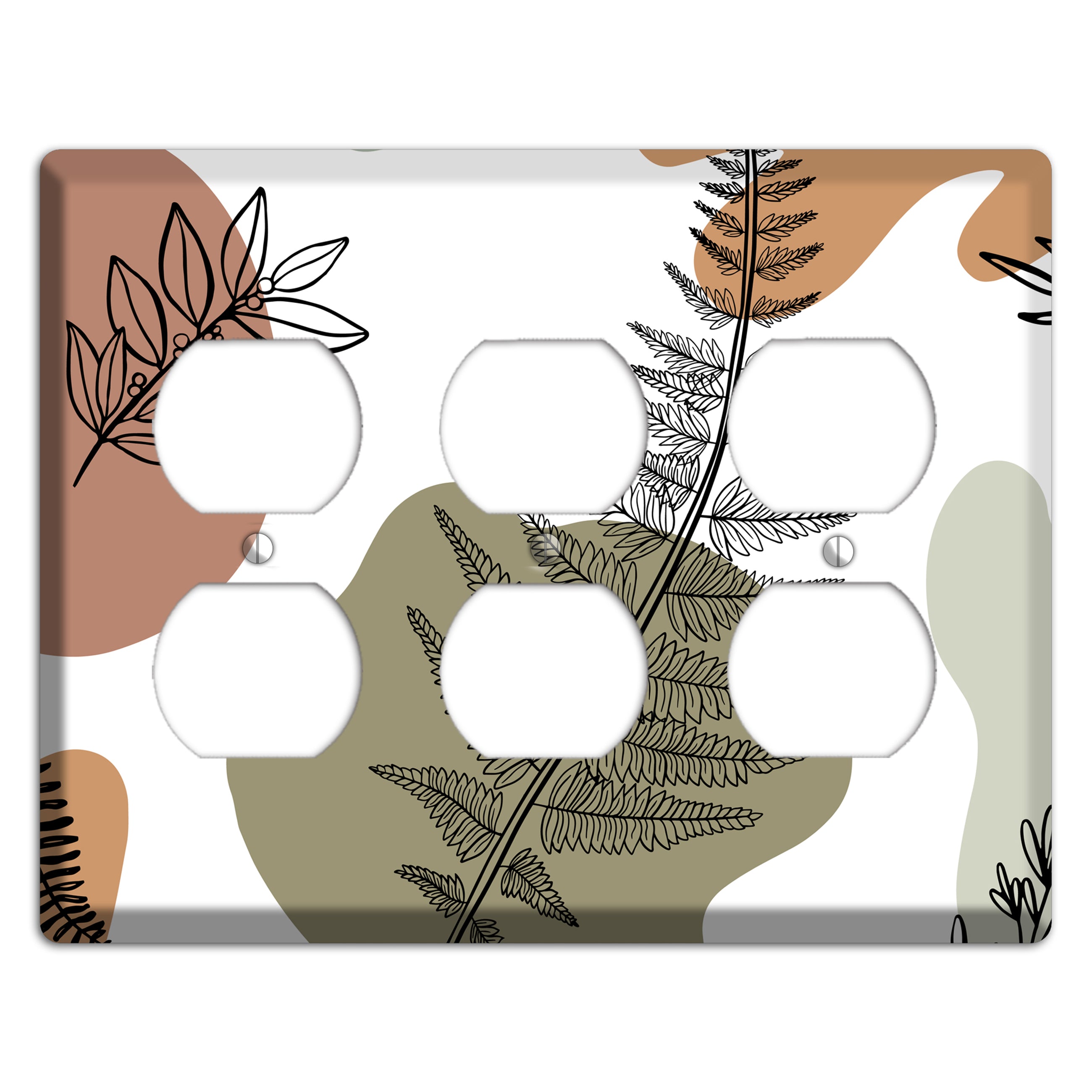 Fern & Shadow 3 Duplex Wallplate