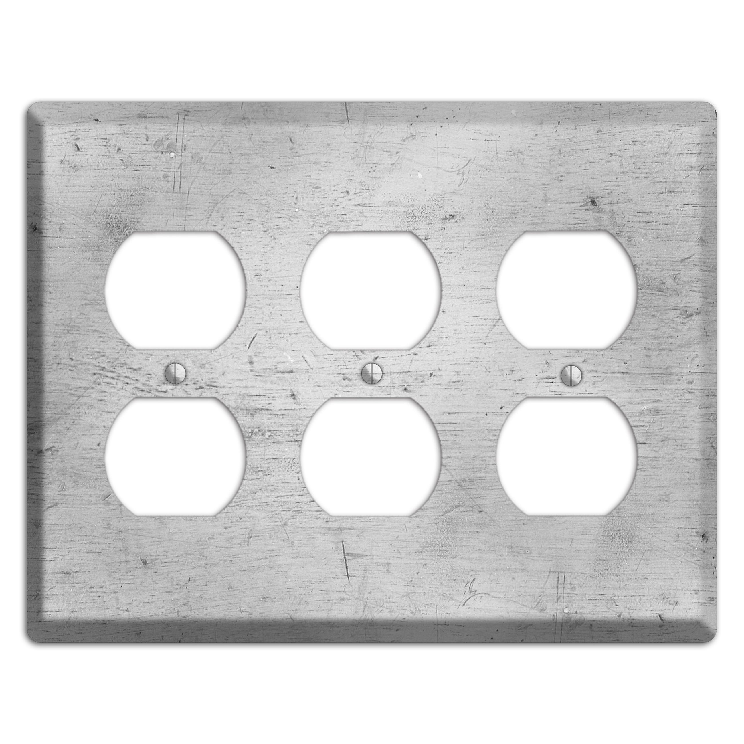 Silver Deck 3 Duplex Wallplate