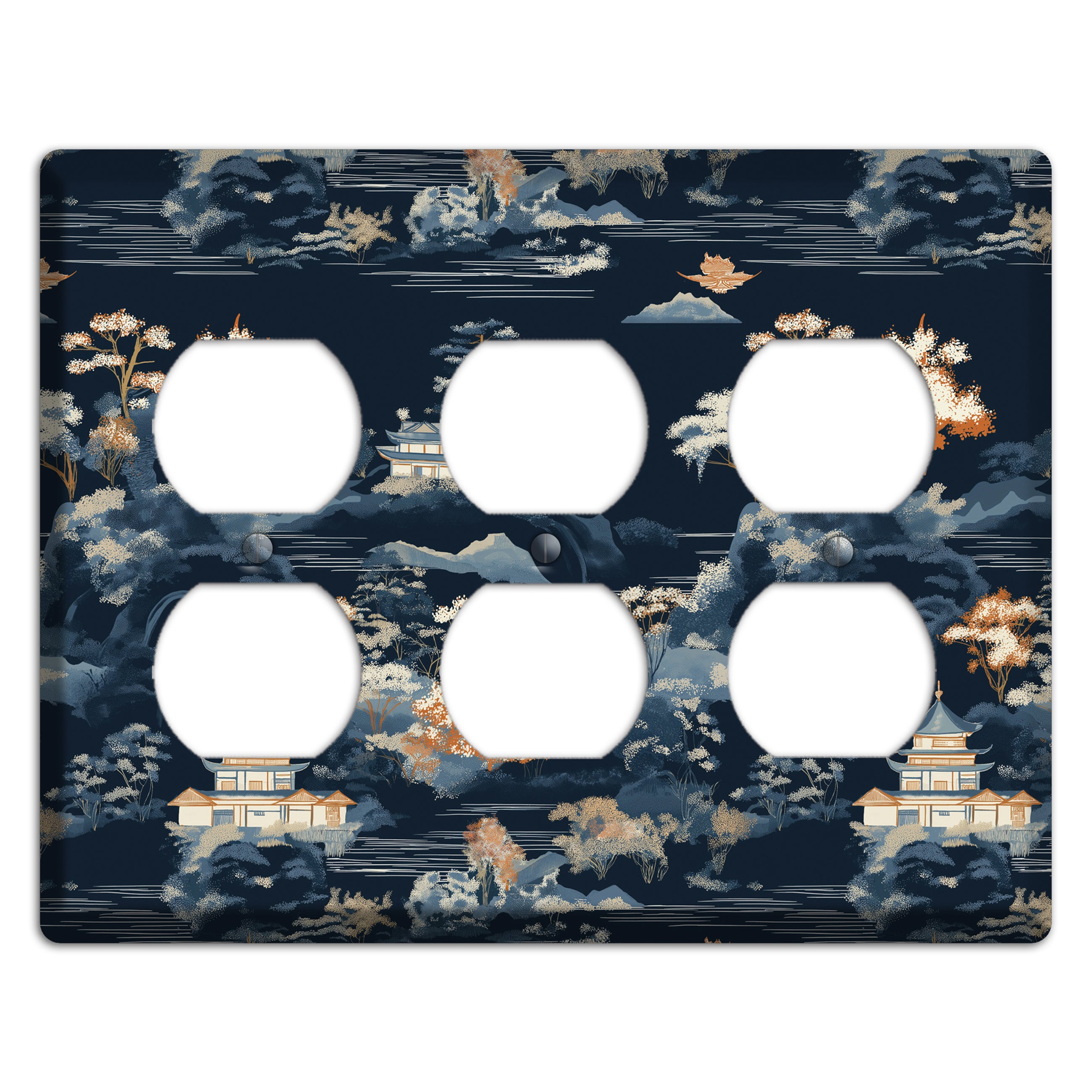 Jade Lantern Dusk 3 Duplex Wallplate