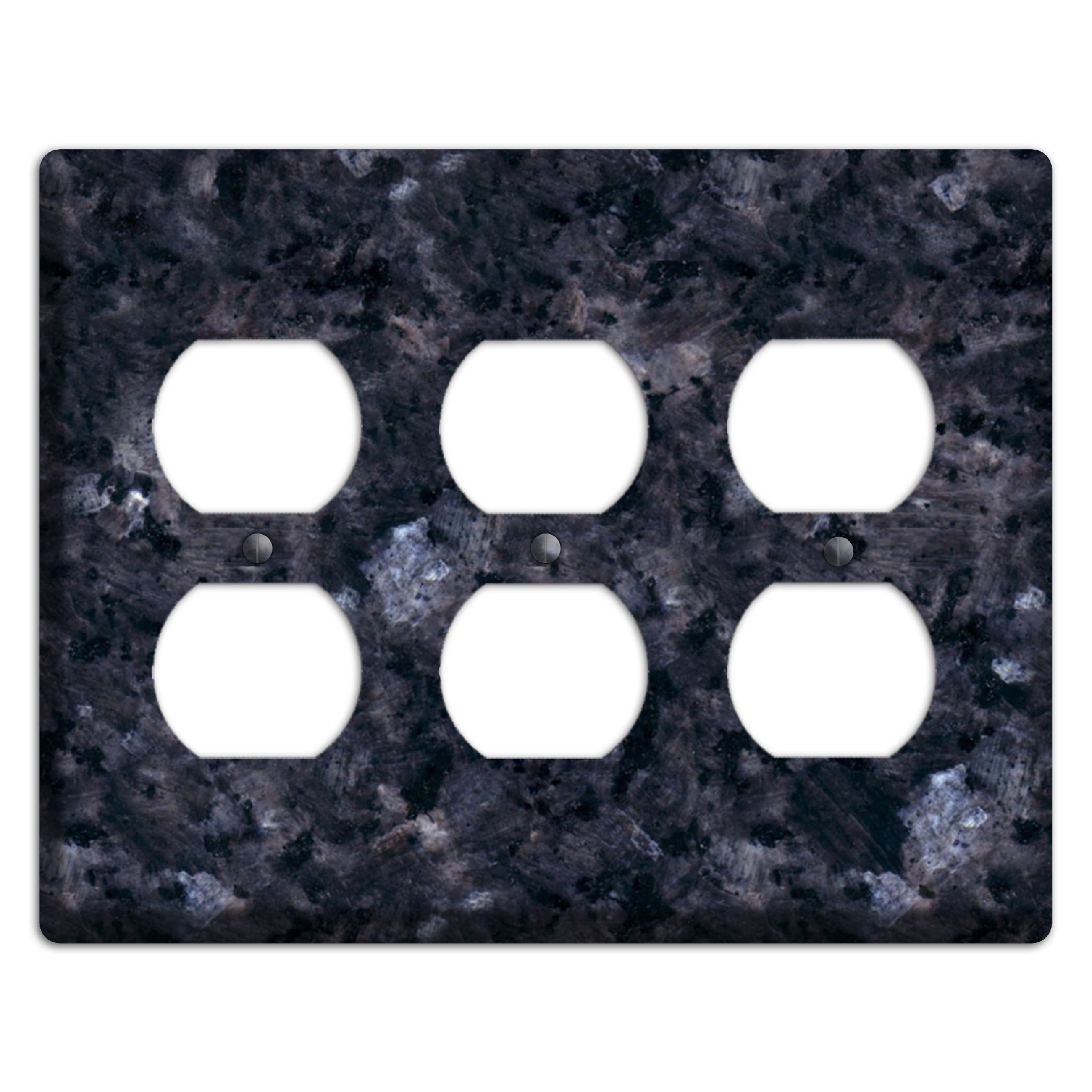 Blue Pearl Granite 3 Duplex Wallplate
