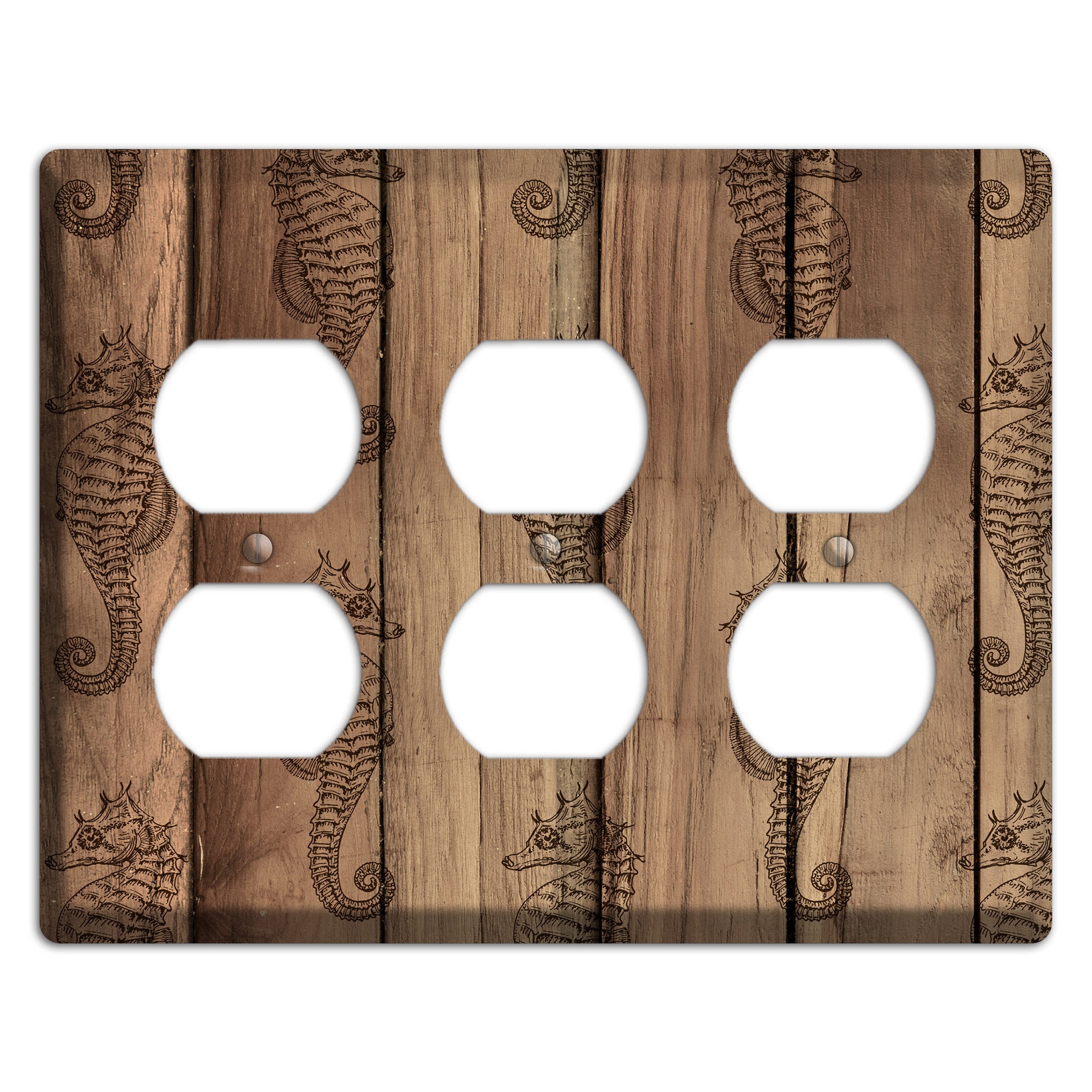 Planktonic Ponies 3 Duplex Wallplate