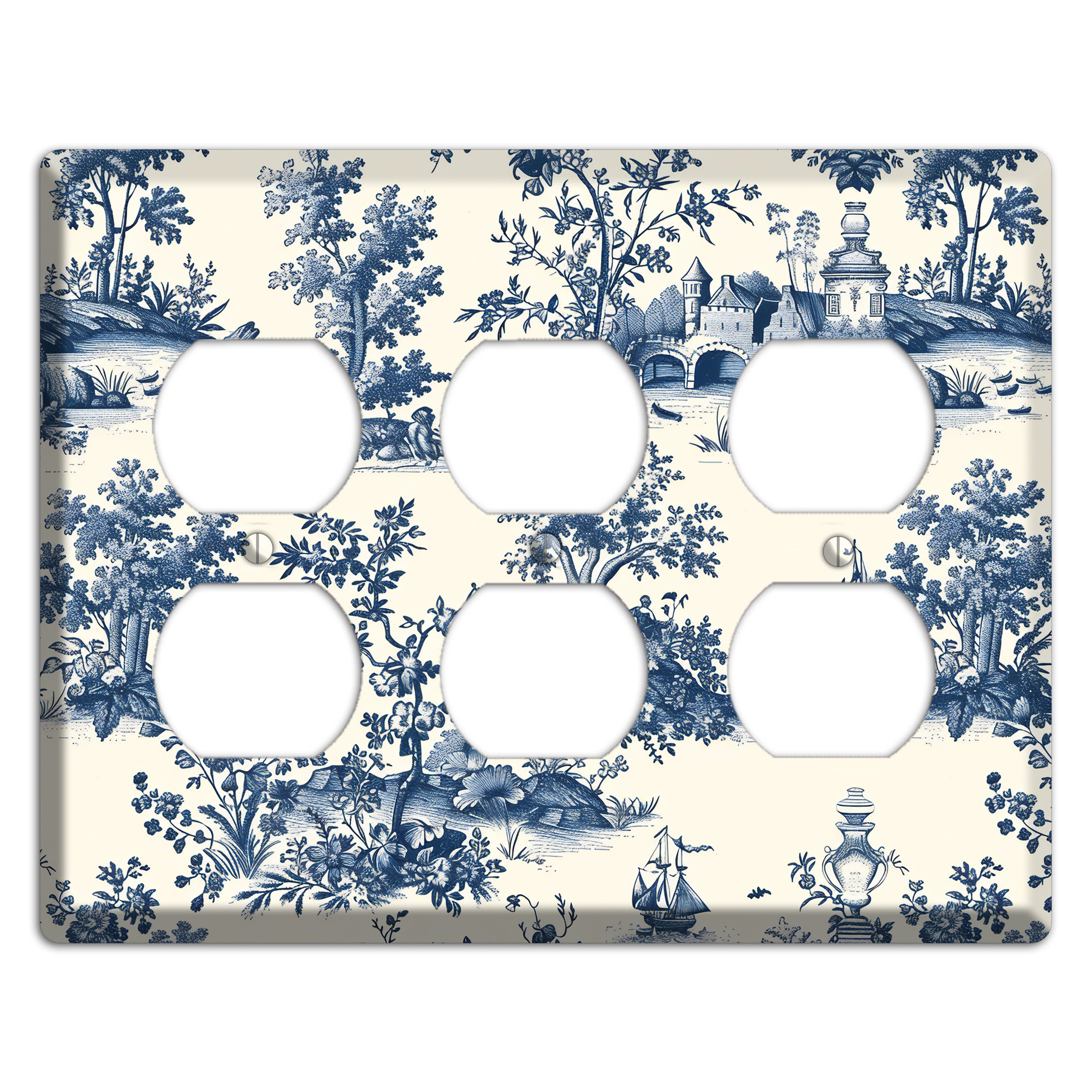 Harbor & Hedgerow 3 Duplex Wallplate