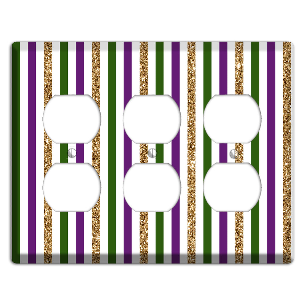 Carnival Stripes: Lumi√®re 3 Duplex Wallplate