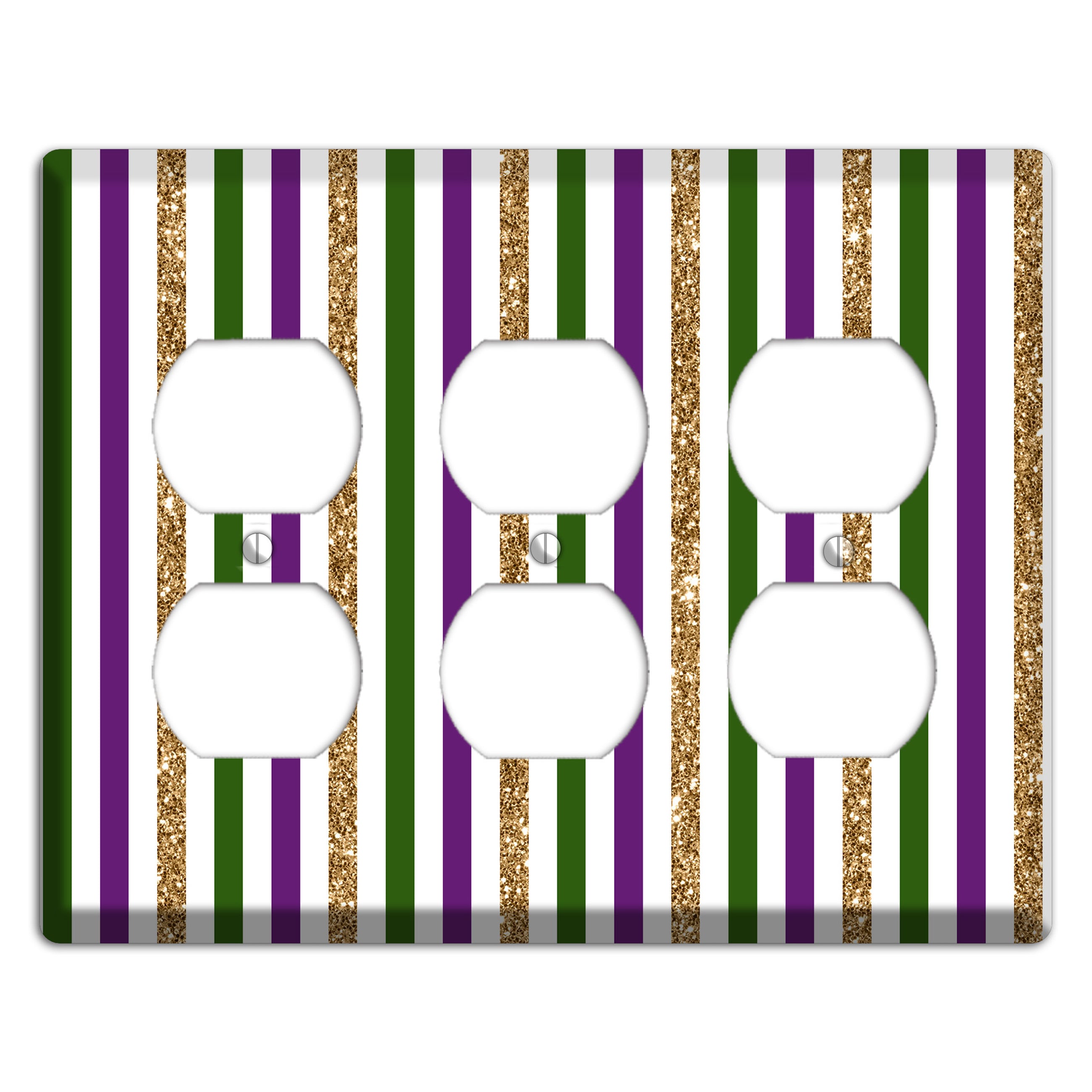 Carnival Stripes: Lumière 3 Duplex Wallplate