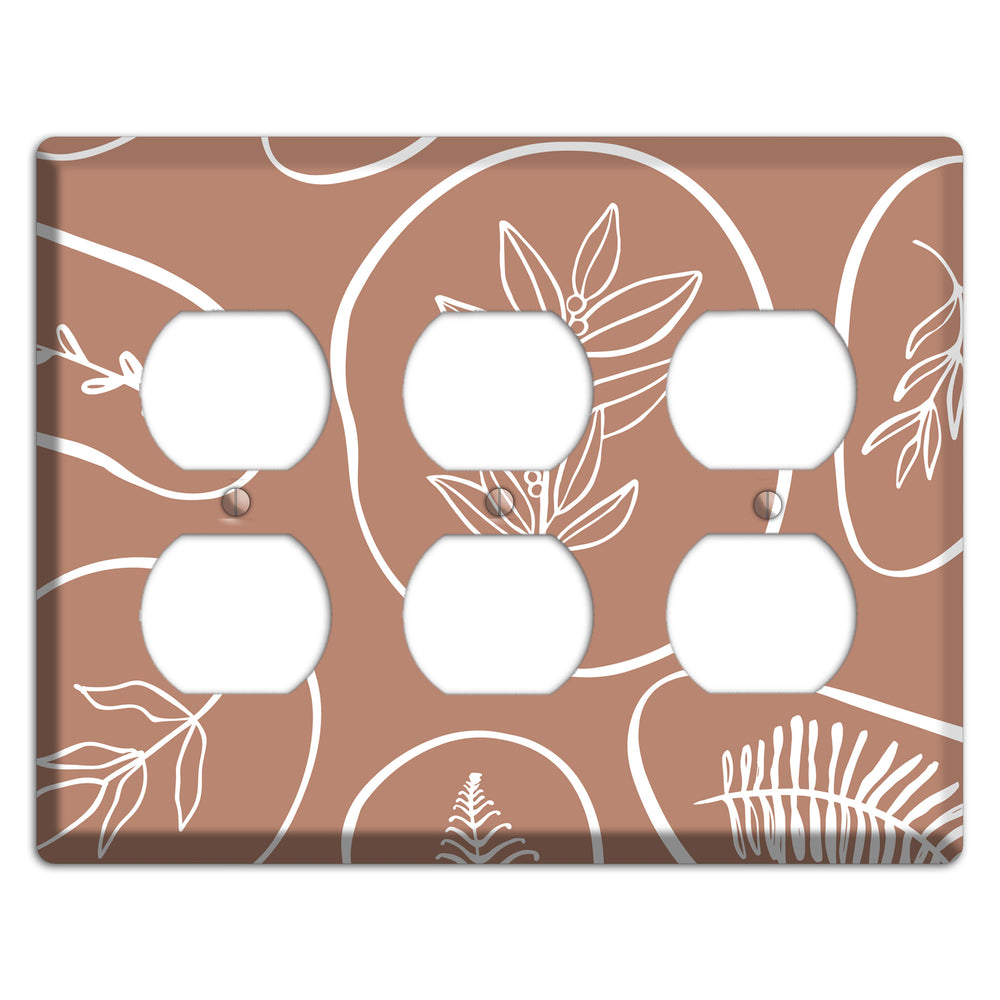 Pressed & Preserved 3 Duplex Wallplate