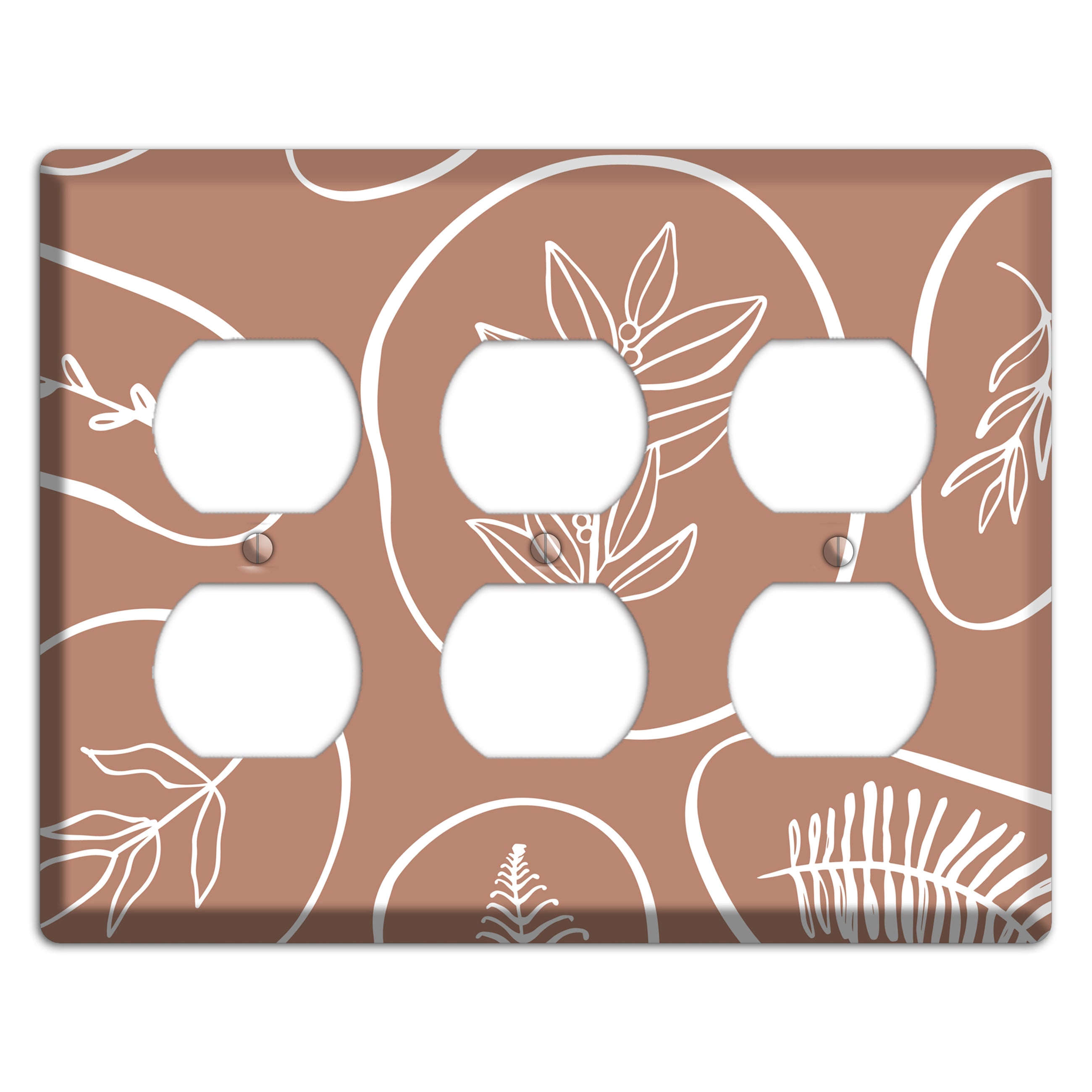 Pressed & Preserved 3 Duplex Wallplate