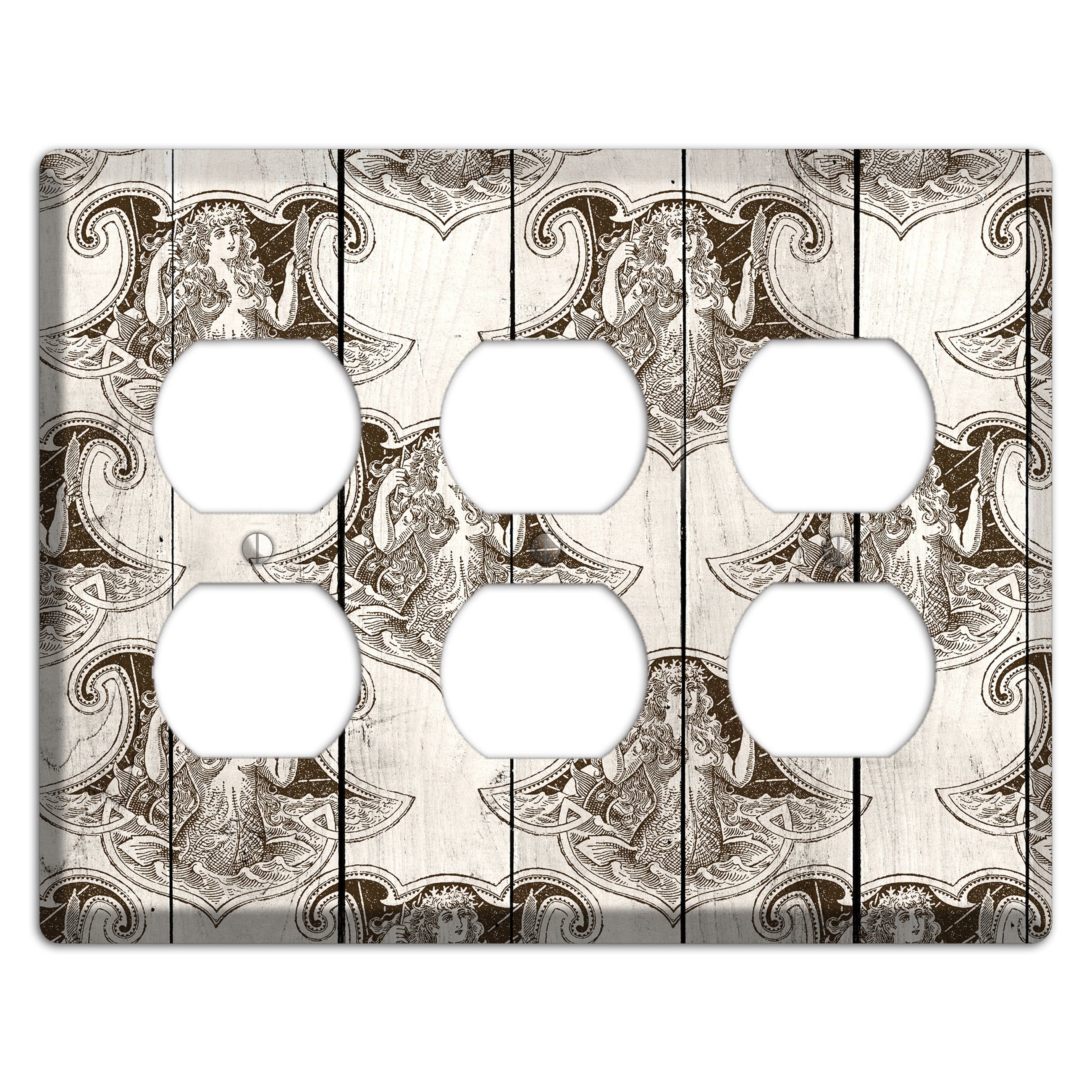 Mermaid’s Crest 3 Duplex Wallplate