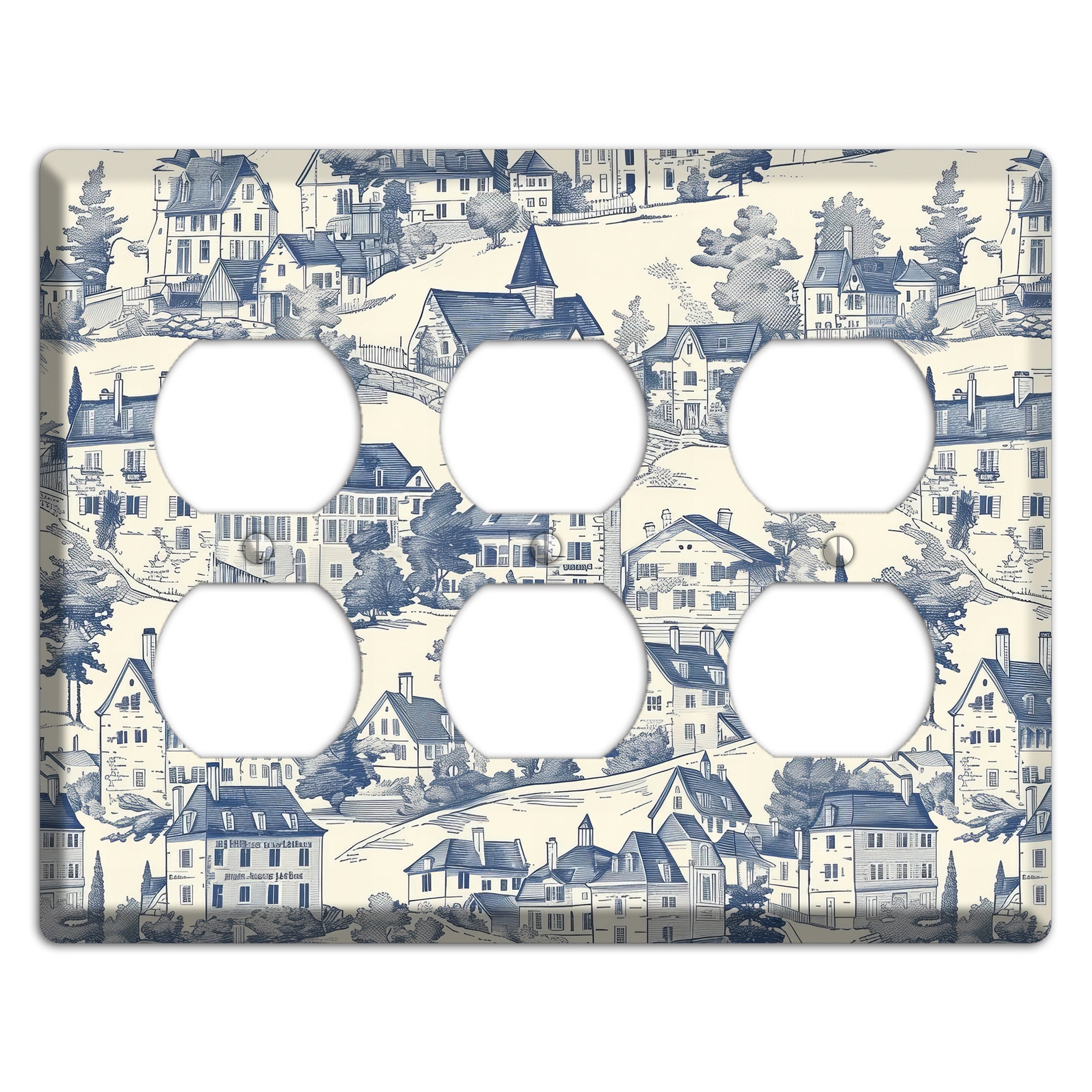 Village Chronicle 3 Duplex Wallplate