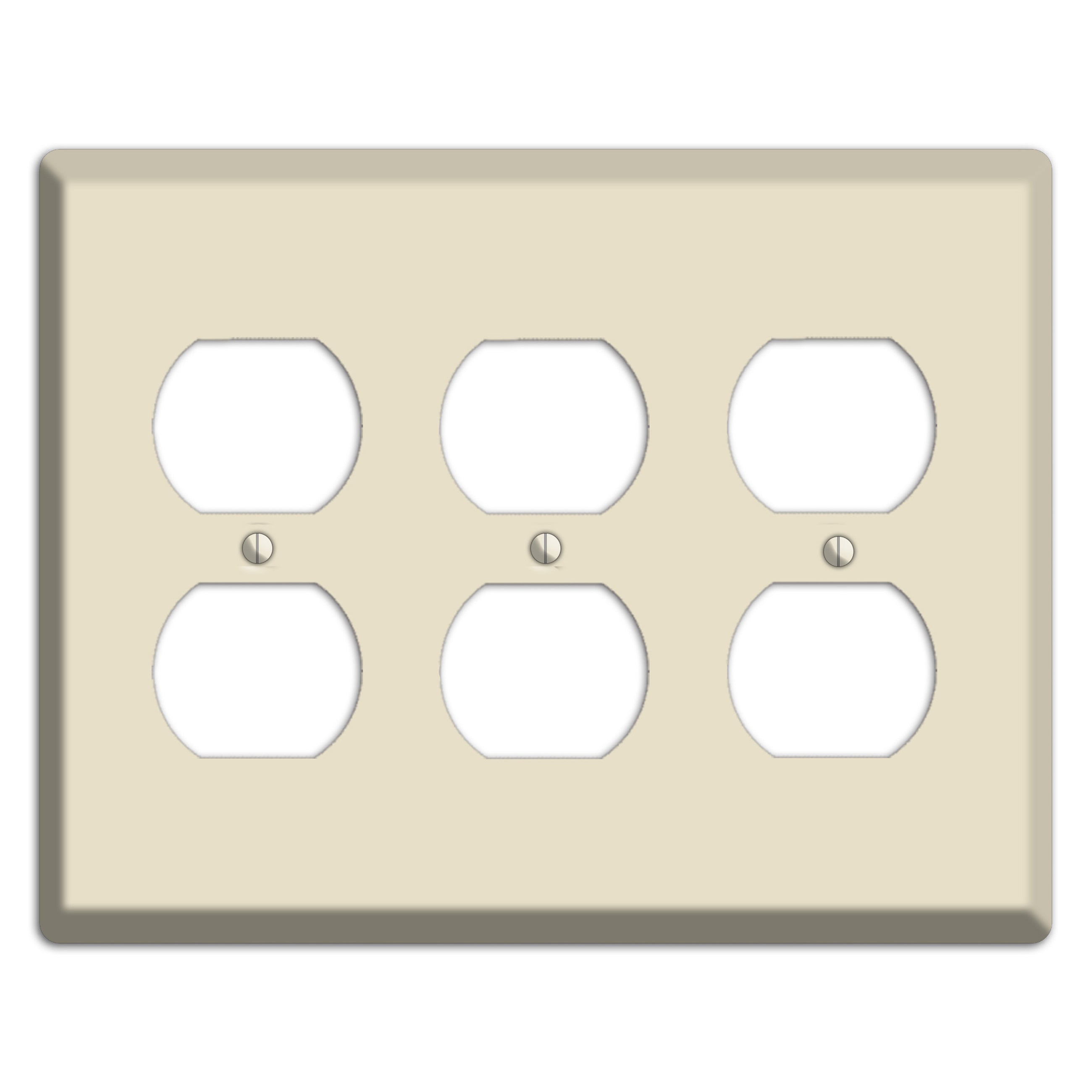 Baxter Ivory Cream 3 Duplex Wallplate