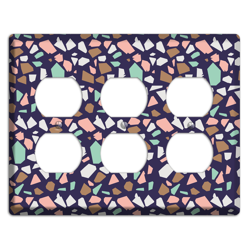 Midnight Mosaic 3 Duplex Wallplate