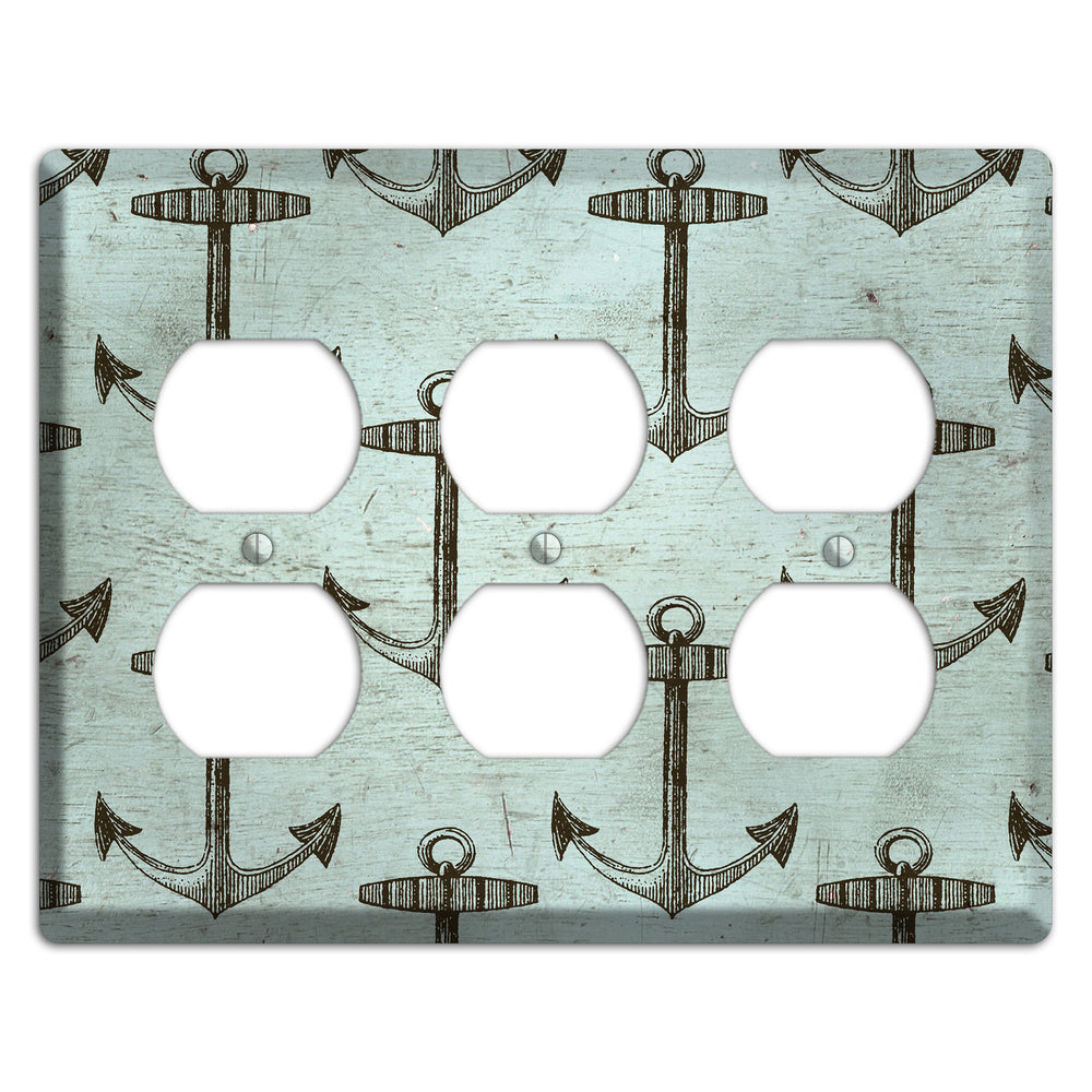 Anchored in Time 3 Duplex Wallplate