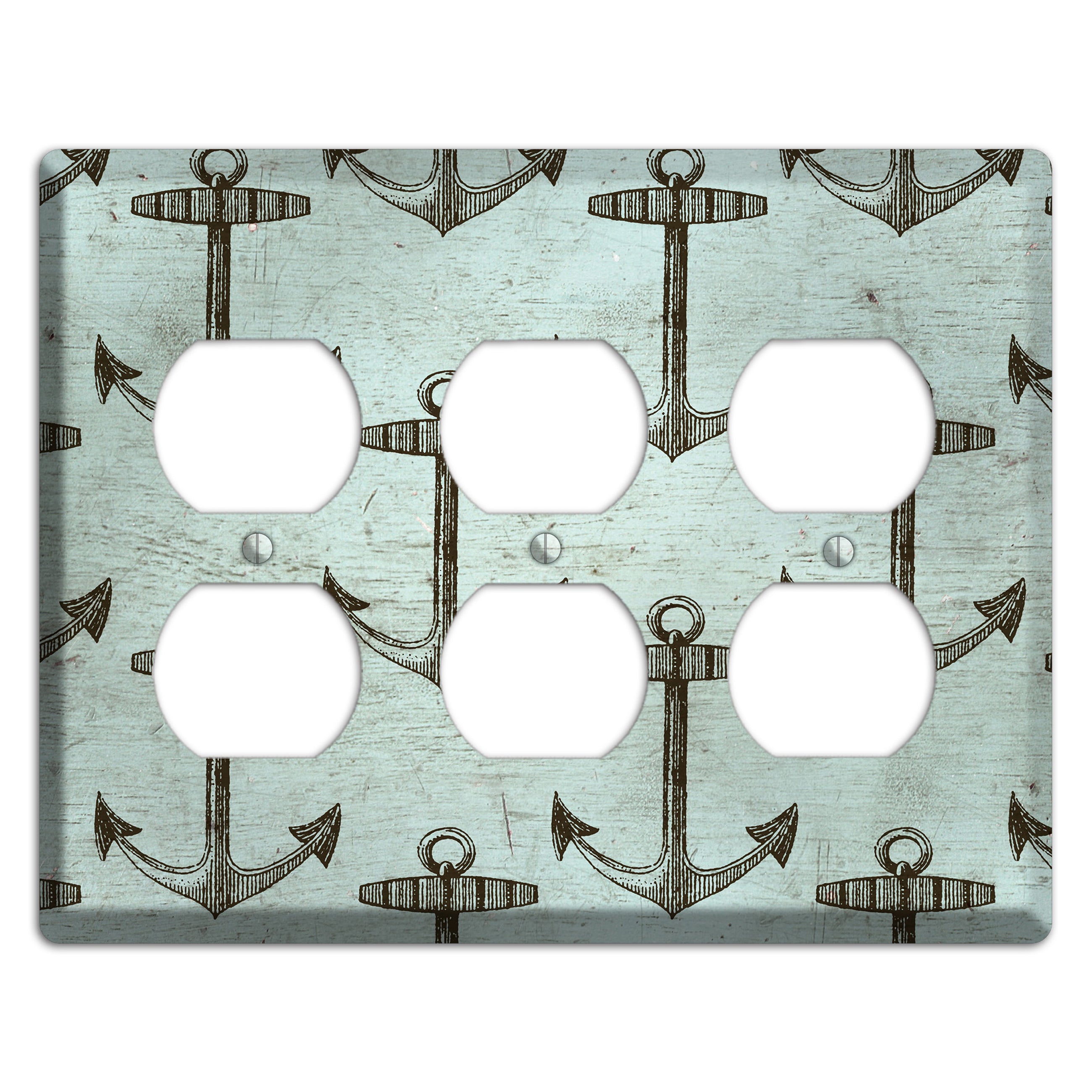 Anchored in Time 3 Duplex Wallplate