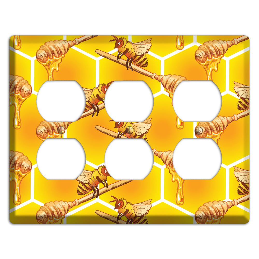 Golden Hive Ritual 3 Duplex Wallplate