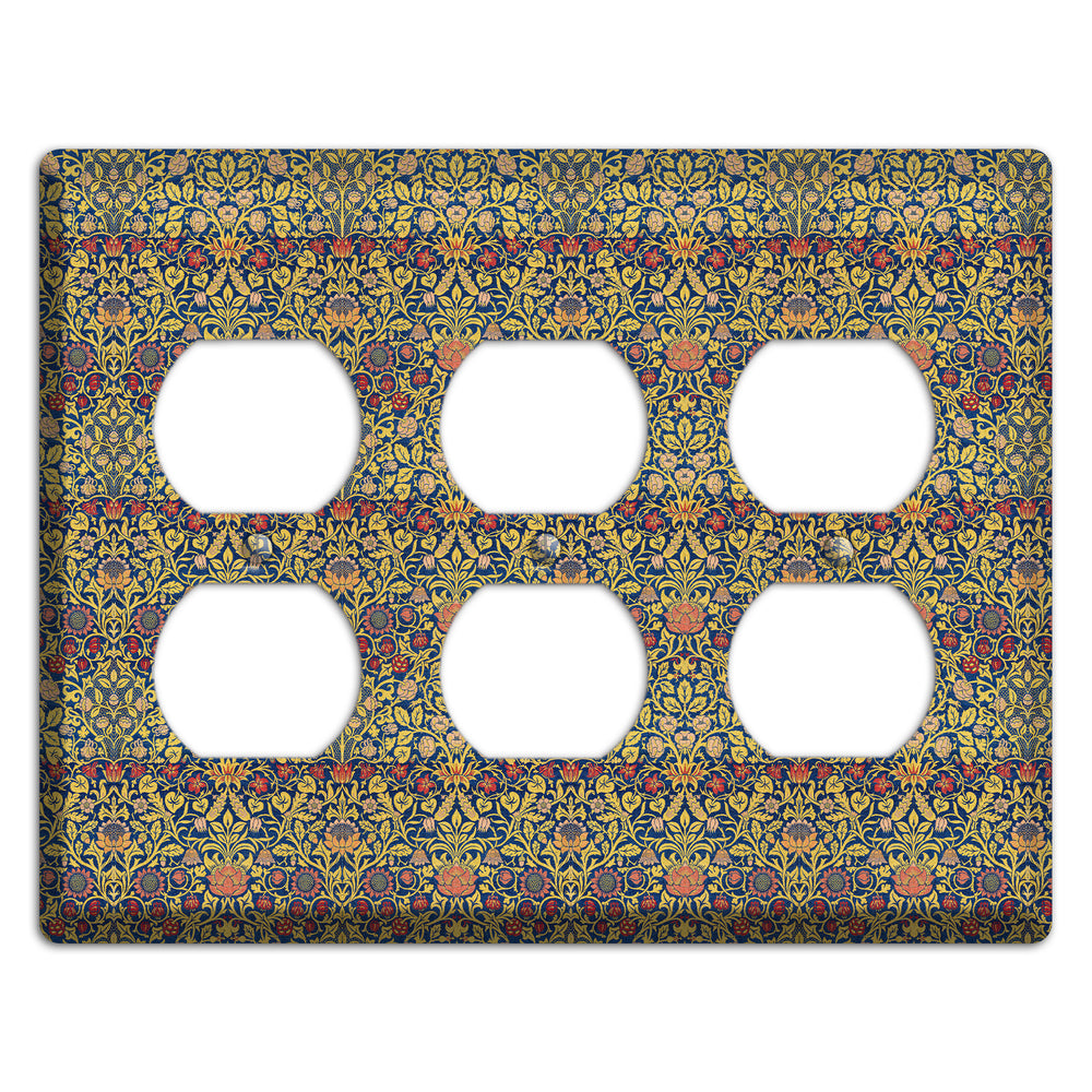Orchard Garden Stripe 3 Duplex Wallplate