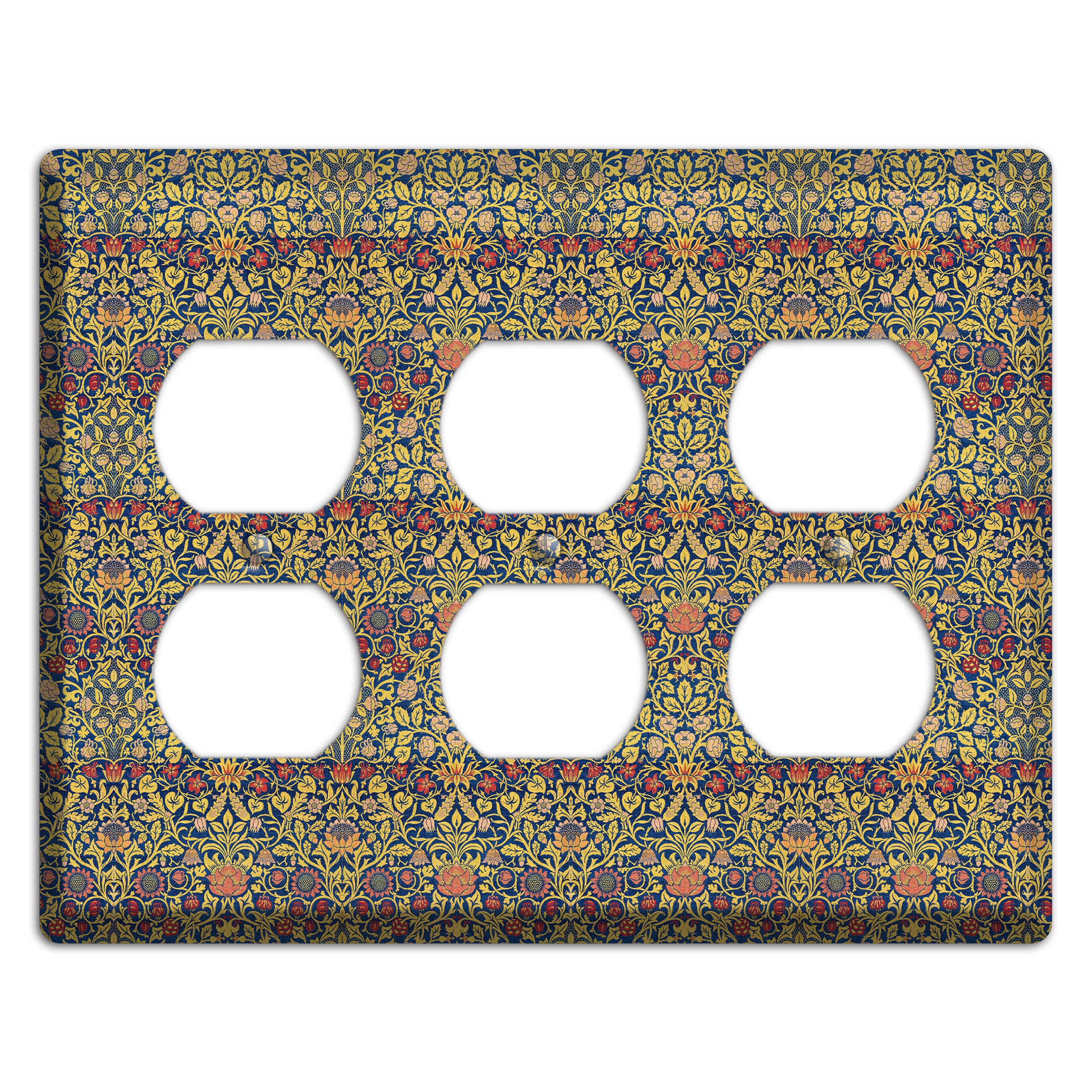Orchard Garden Stripe 3 Duplex Wallplate