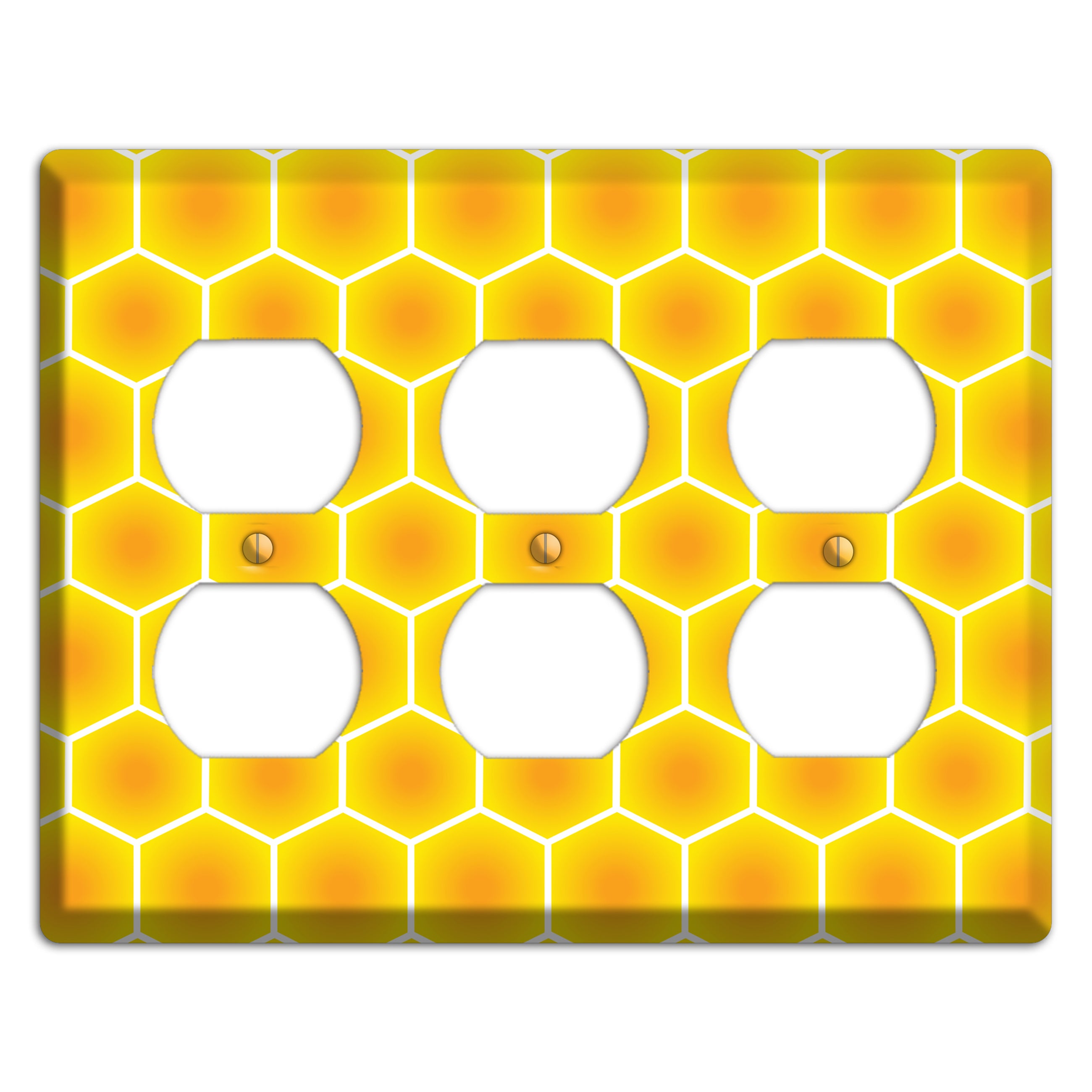 Liquid Gold Grid 3 Duplex Wallplate