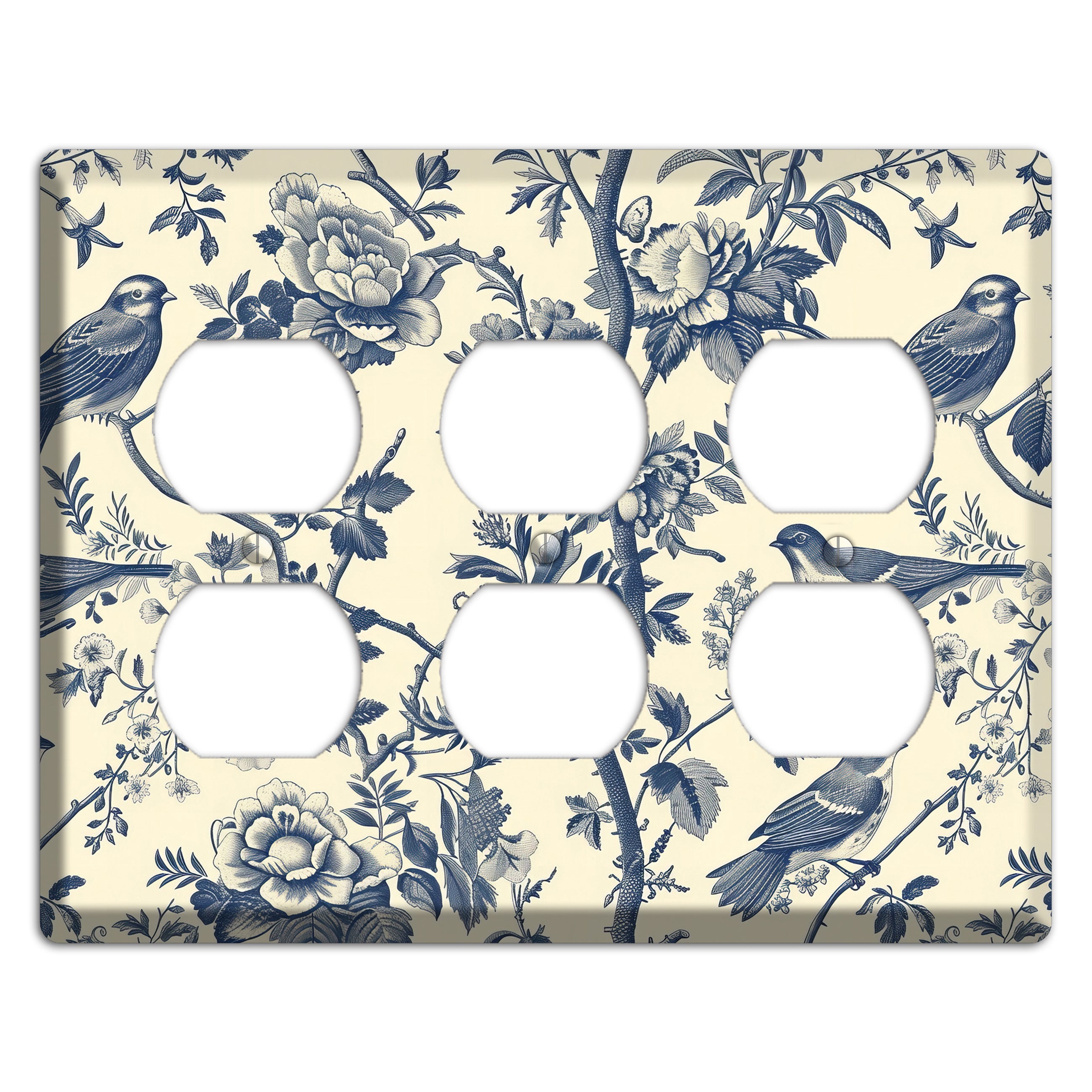 Garden Reverie 3 Duplex Wallplate