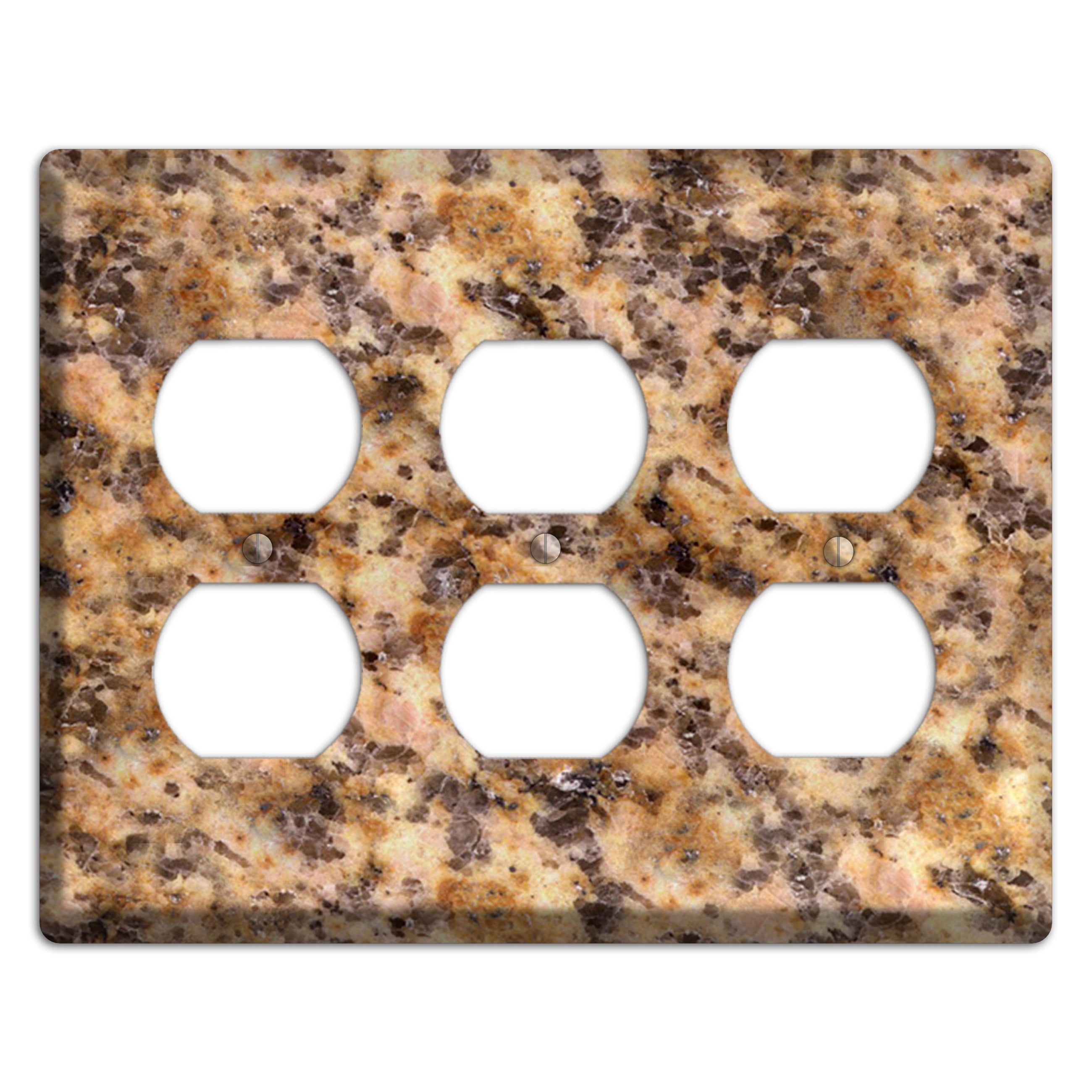Lapidus Granite 3 Duplex Wallplate